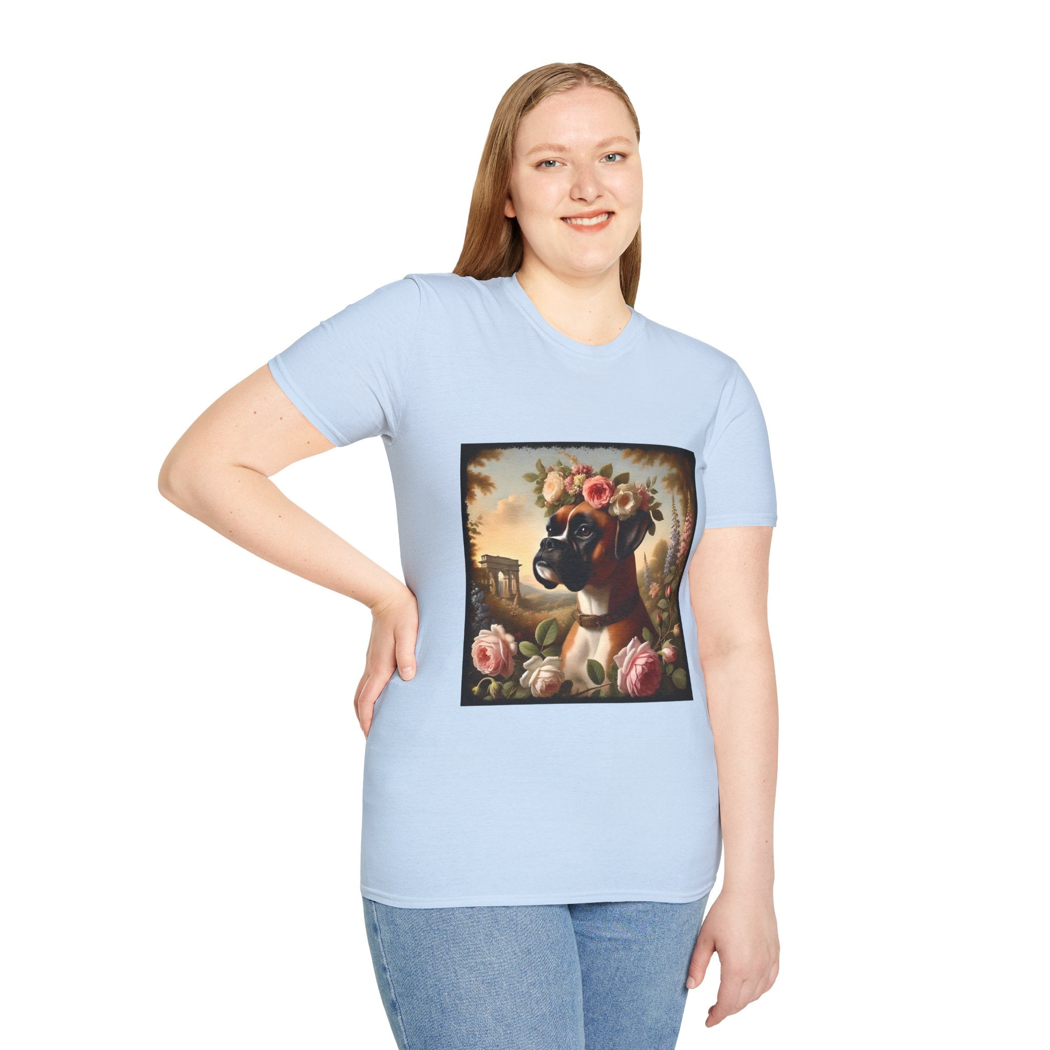 Boxer Botanical Beauty | Unisex Dog T-Shirt