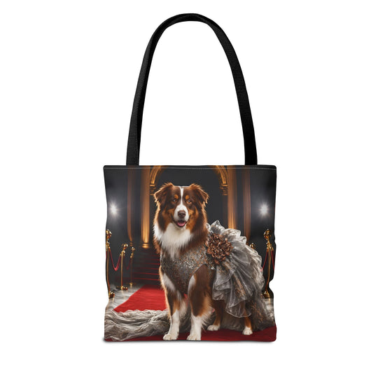 Australian Shepherd Tote Bag | Red Carpet Royalty Dog Lover Gift