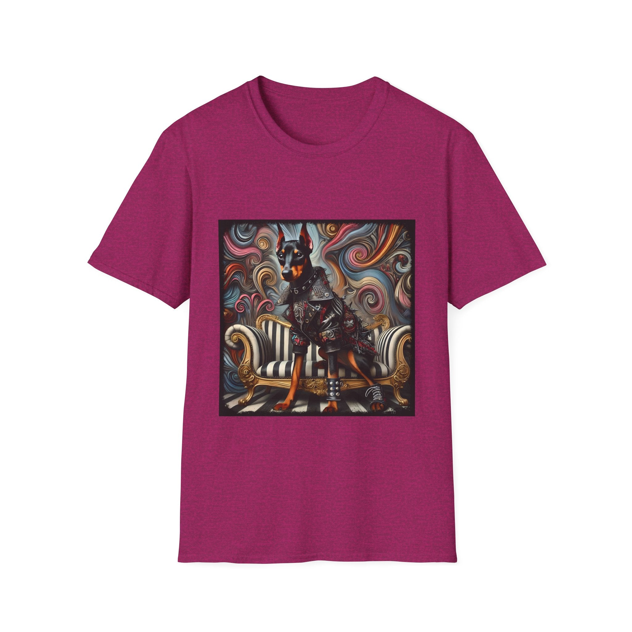 Doberman Pinscher Edgy Rocker | Unisex Dog T-Shirt