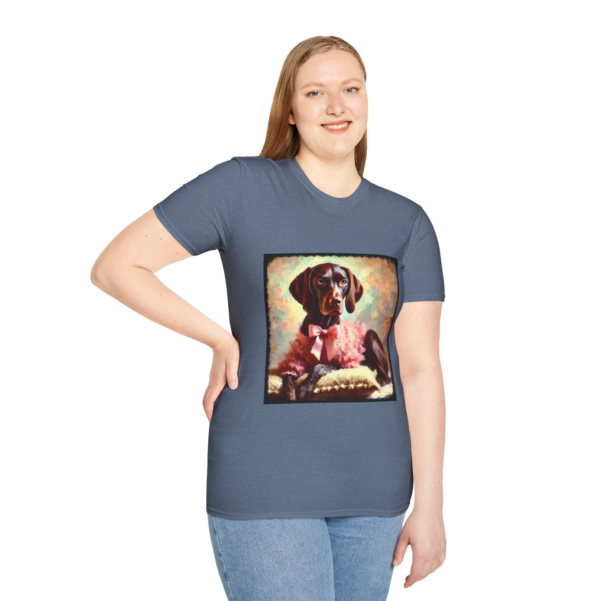 German Shorthaired Pointer Poised Classic | Unisex Dog T-Shirt
