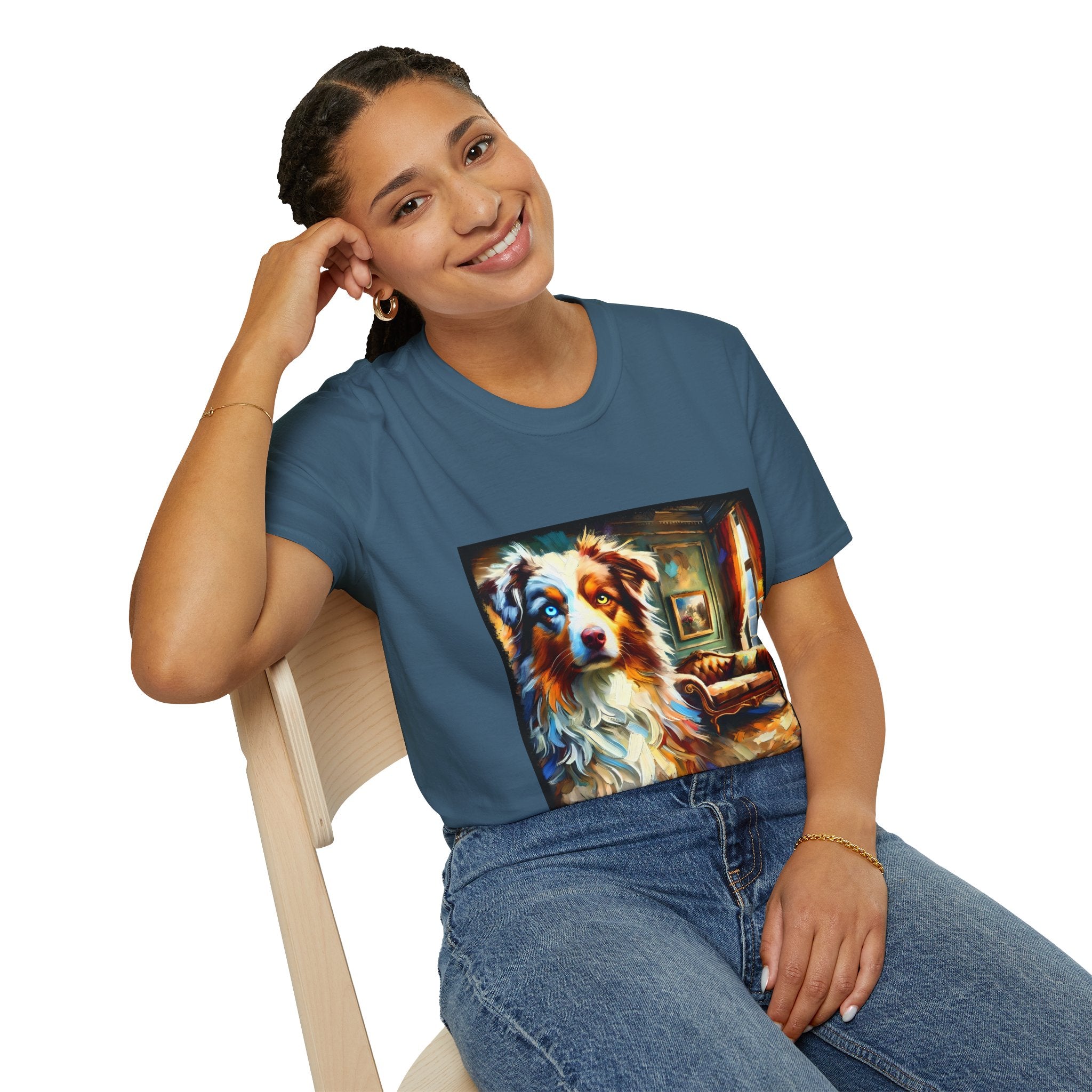 Australian Shepherd Artsy Classic | Unisex Dog T-Shirt