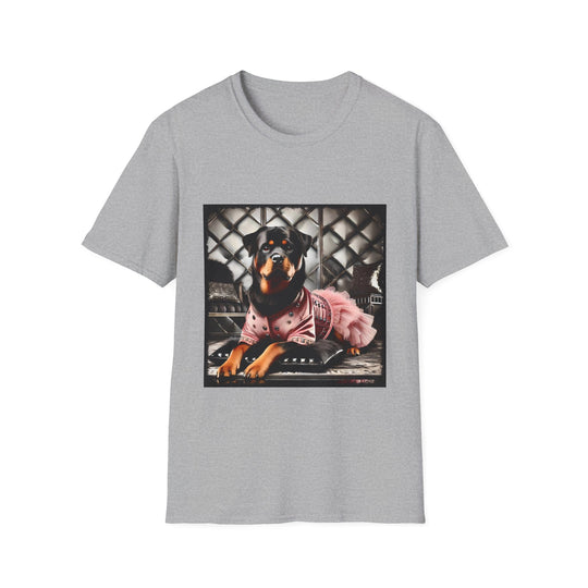 Rottweiler Luxe Rebel design dog lover unisex t-shirt in sport grey