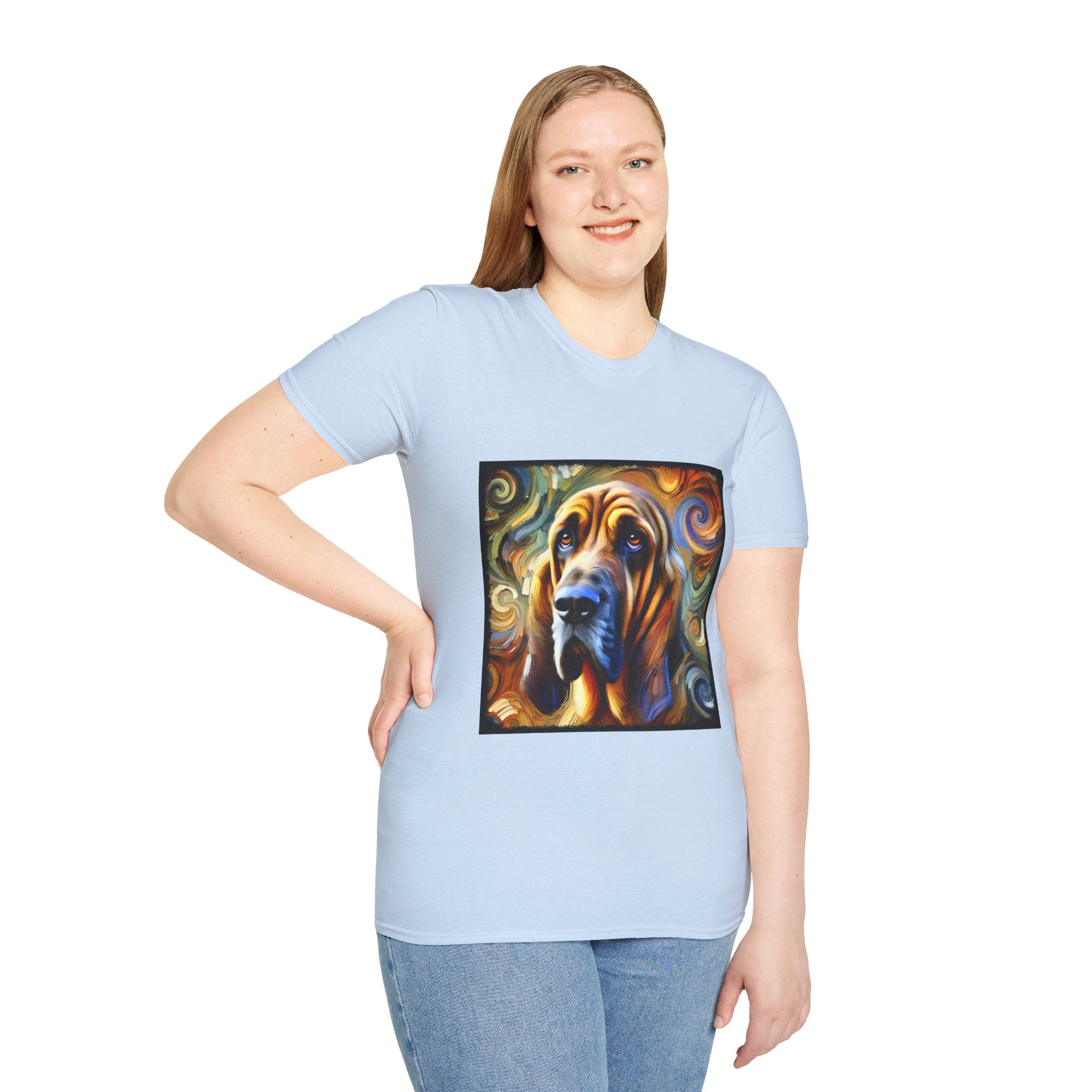 Bloodhound Warm Swirl | Unisex Dog T-Shirt
