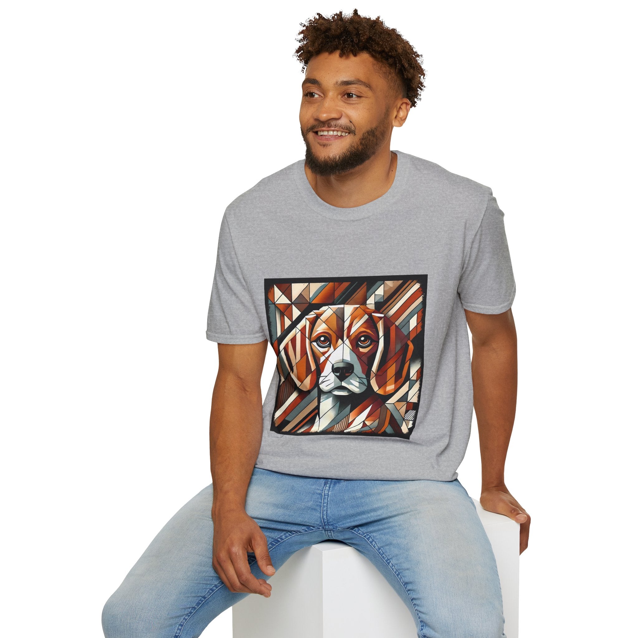 Beagle Warm Geometric | Unisex Dog T-Shirt