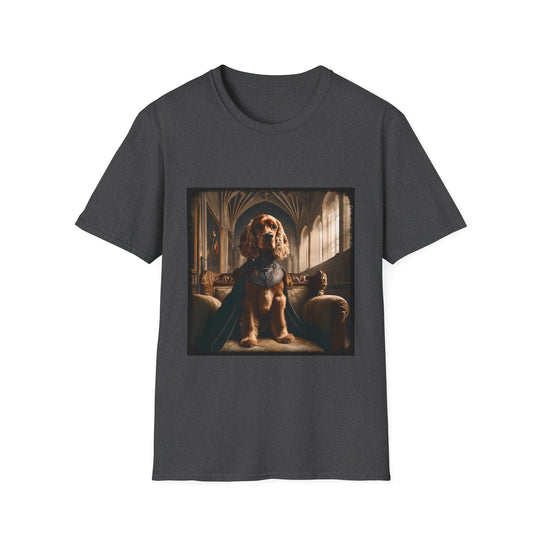 Cocker Spaniel Royal Prince design dog lover unisex t-shirt in dark heather