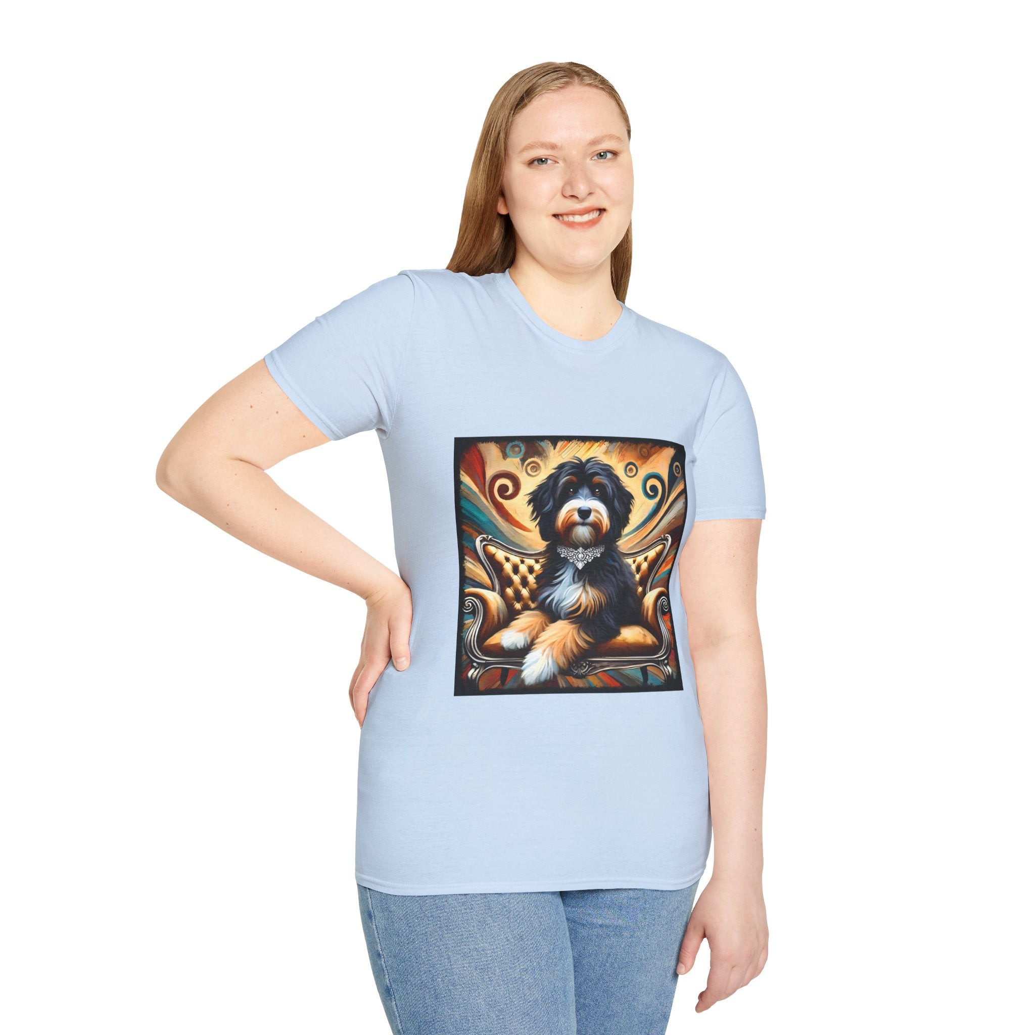 Bernedoodle Diamond Swirl | Unisex Dog T-Shirt