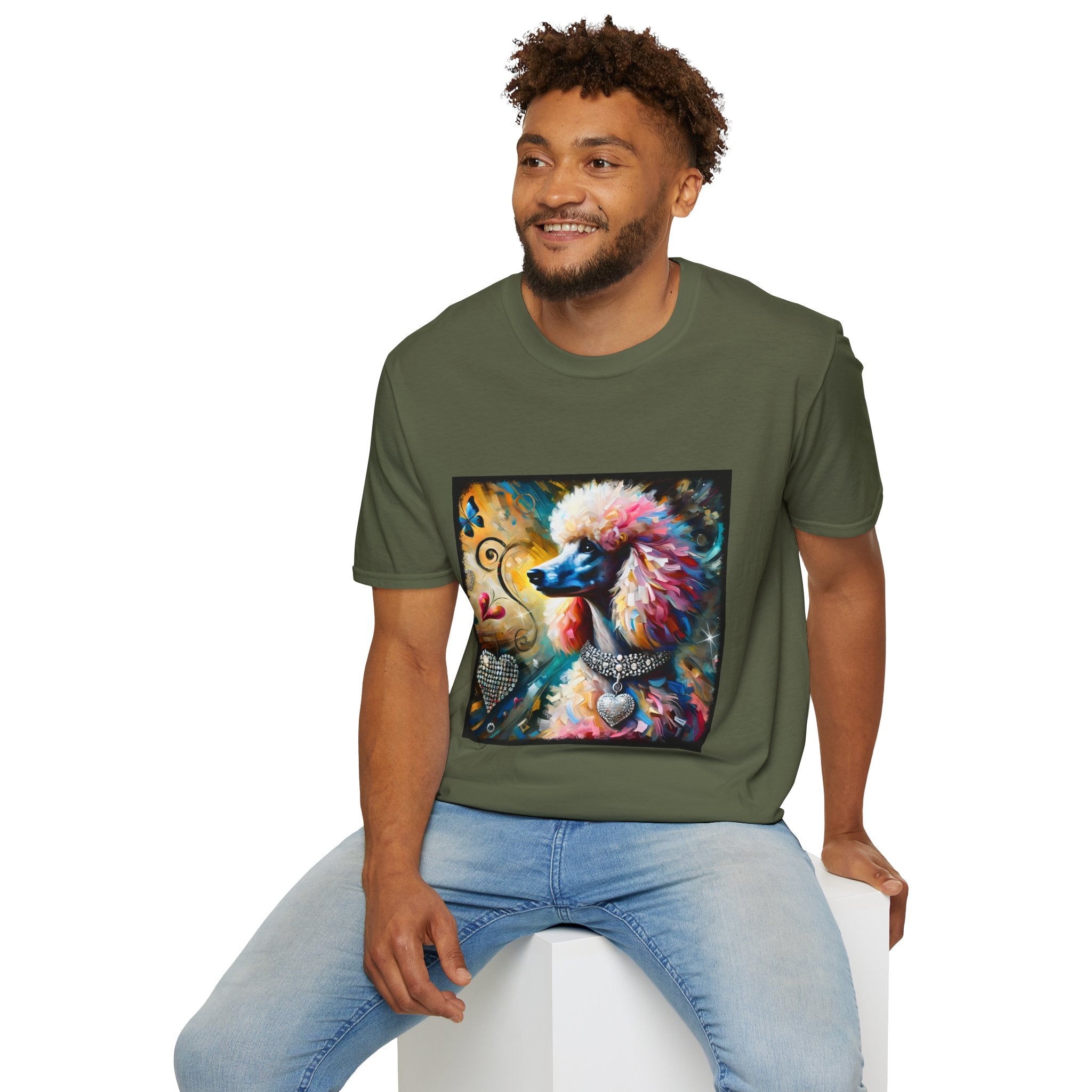 Poodle Diamond Heart Classic | Unisex Dog T-Shirt