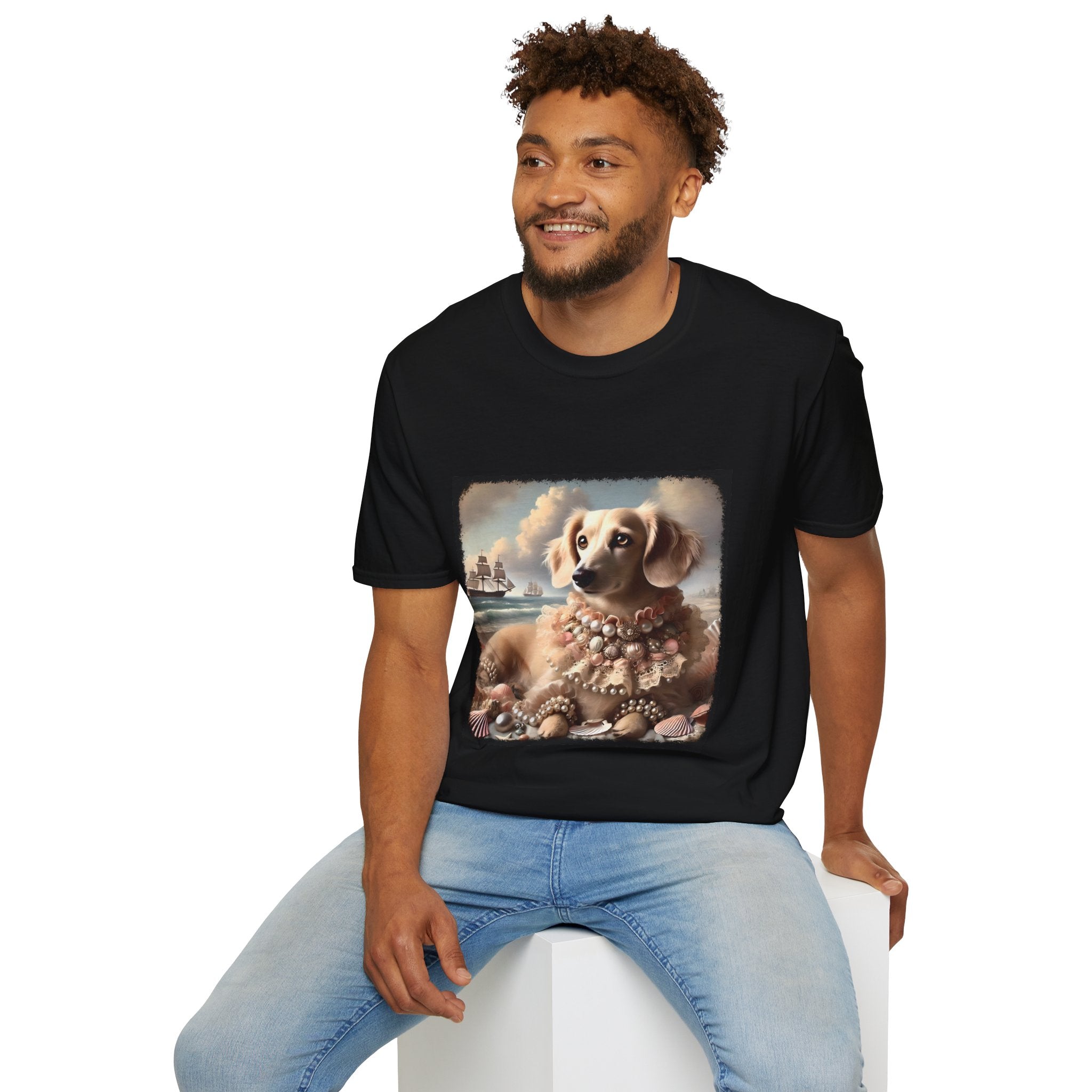 Dachshund Seashell Siren | Unisex Dog T-Shirt