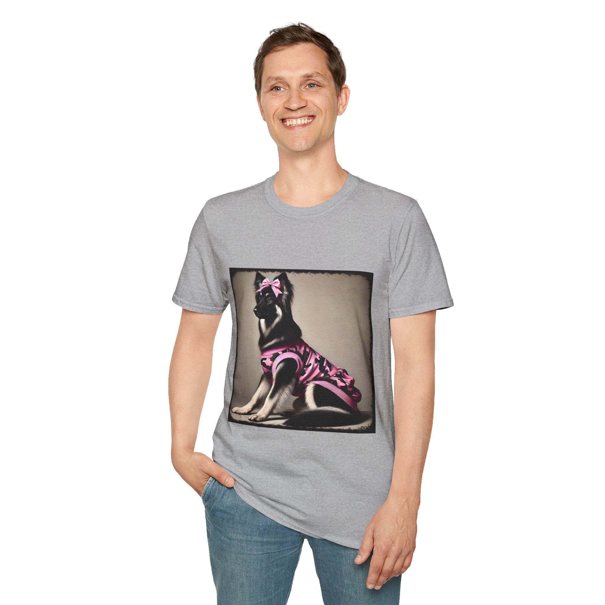 German Shepherd Pink Camo Cutie | Unisex Dog T-Shirt