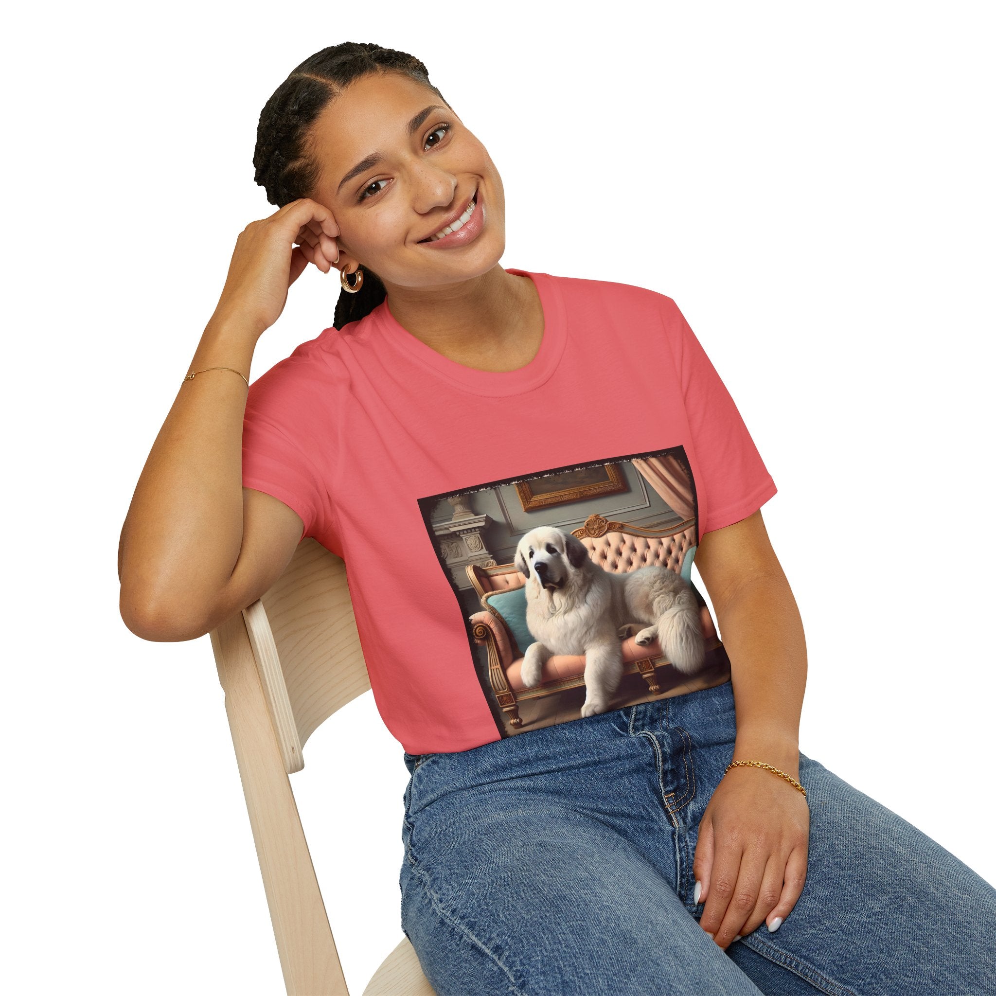 Great Pyrenees Poised Portrait | Unisex Dog T-Shirt