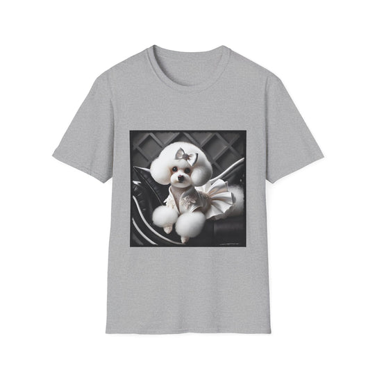 Bichon Frise Pure Class design dog lover unisex t-shirt in sport grey