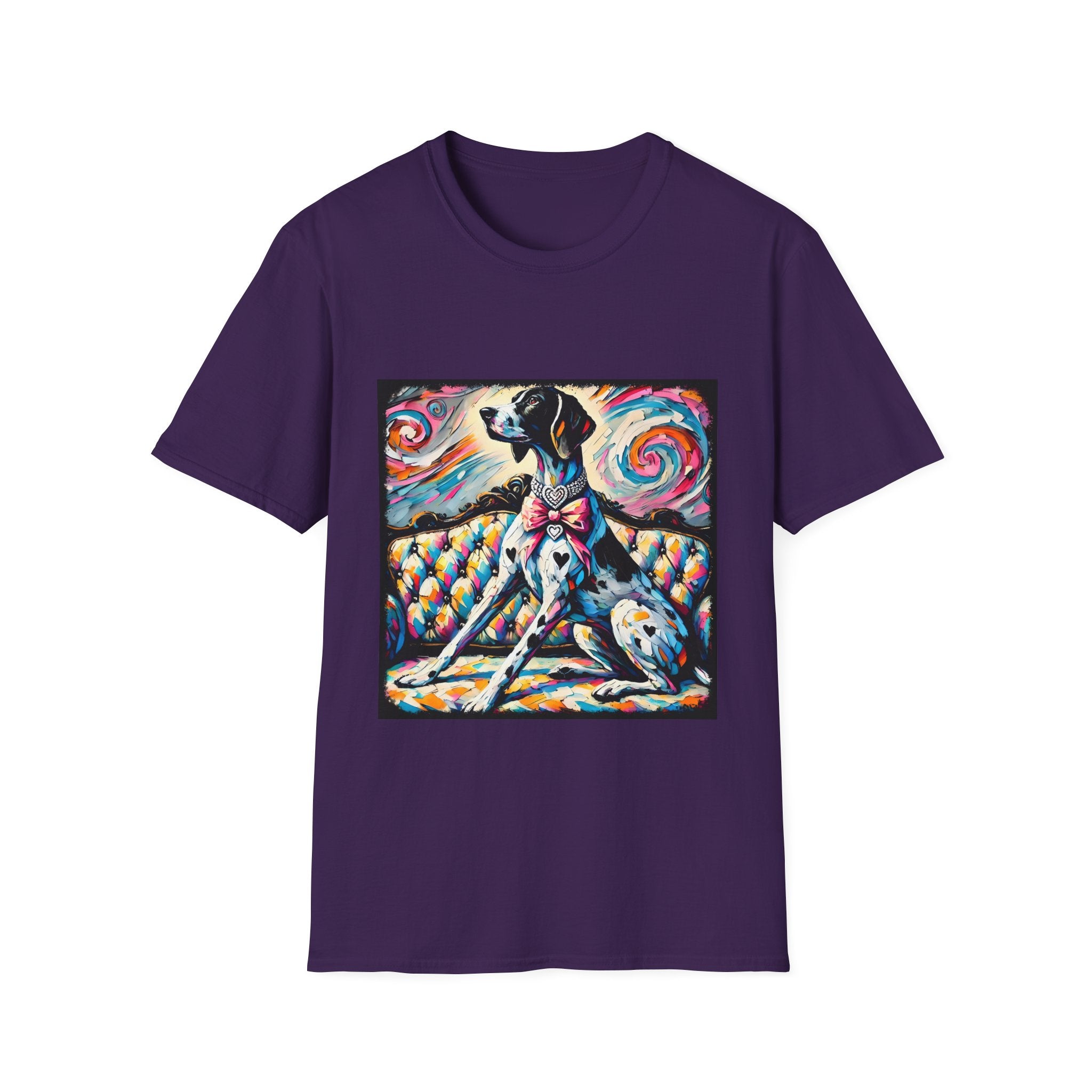 German Shorthaired Pointer Diamond Heart Swirl | Unisex Dog T-Shirt