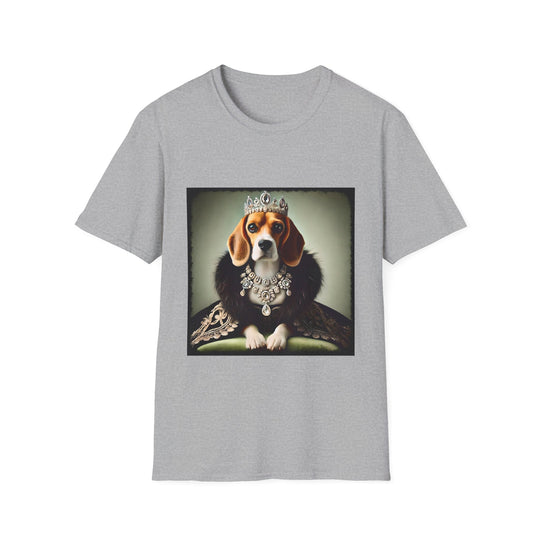 Beagle Diamond Drip design dog lover unisex t-shirt in sport grey