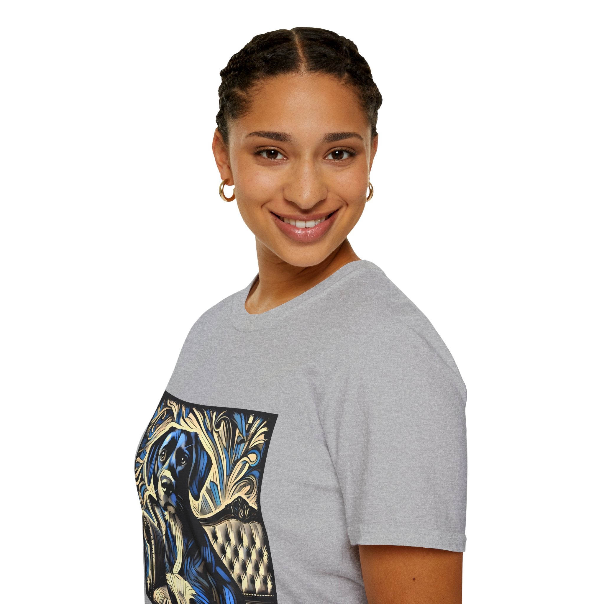 Labrador Retriever Blue Swirl | Unisex Dog T-Shirt