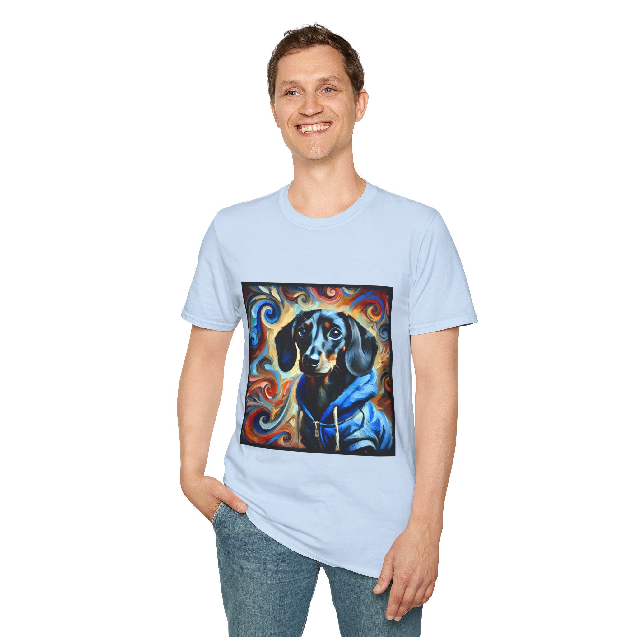 Dachshund Urban Edge Swirl | Unisex Dog T-Shirt