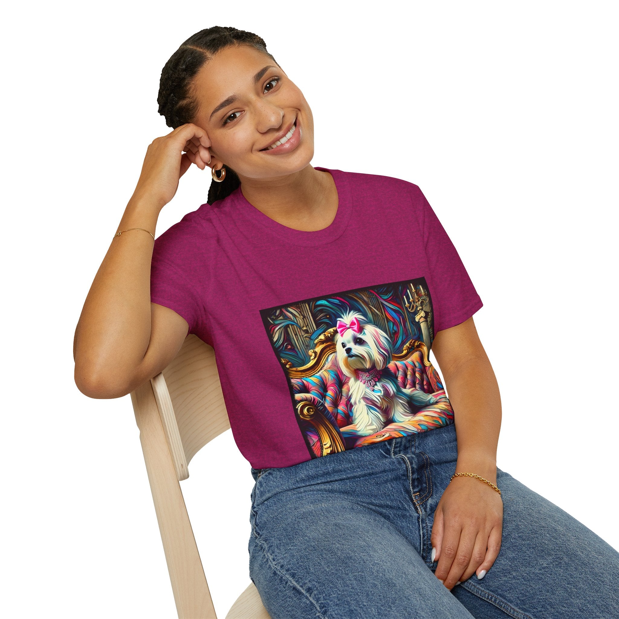 Maltese Diamond Princess Classic | Unisex Dog T-Shirt