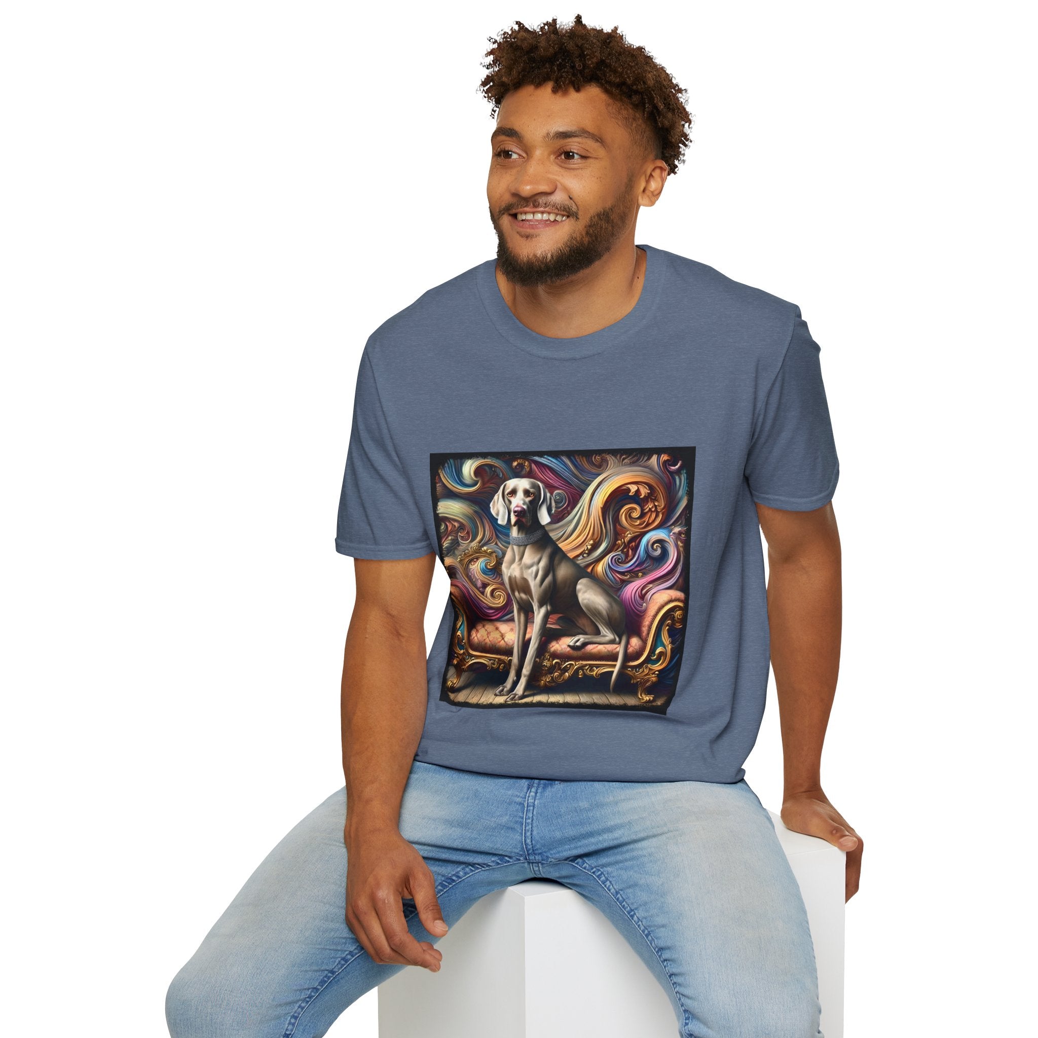 Weimaraner Bold Swirl | Unisex Dog T-Shirt