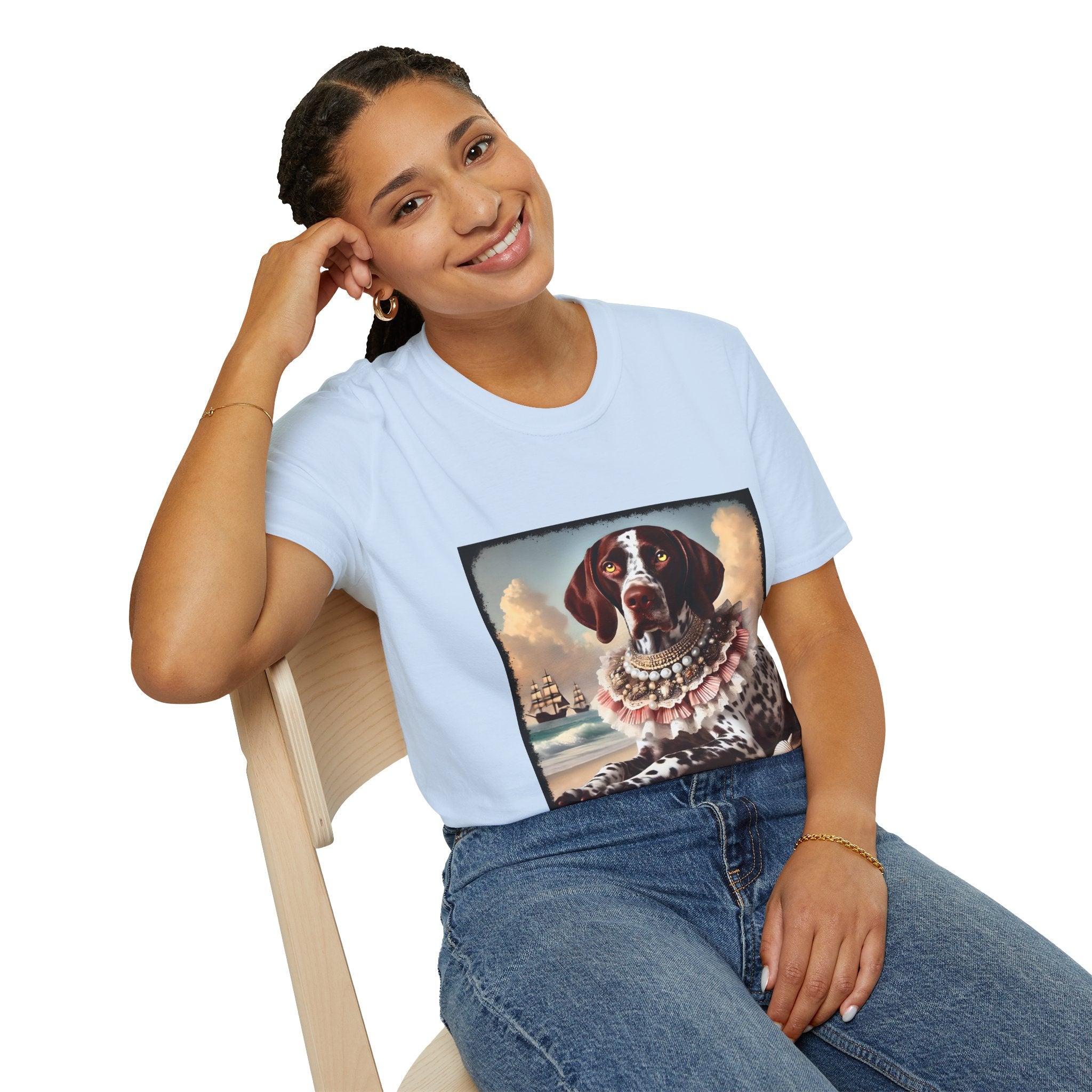 German Shorthaired Pointer Beach Beauty | Unisex Dog T-Shirt