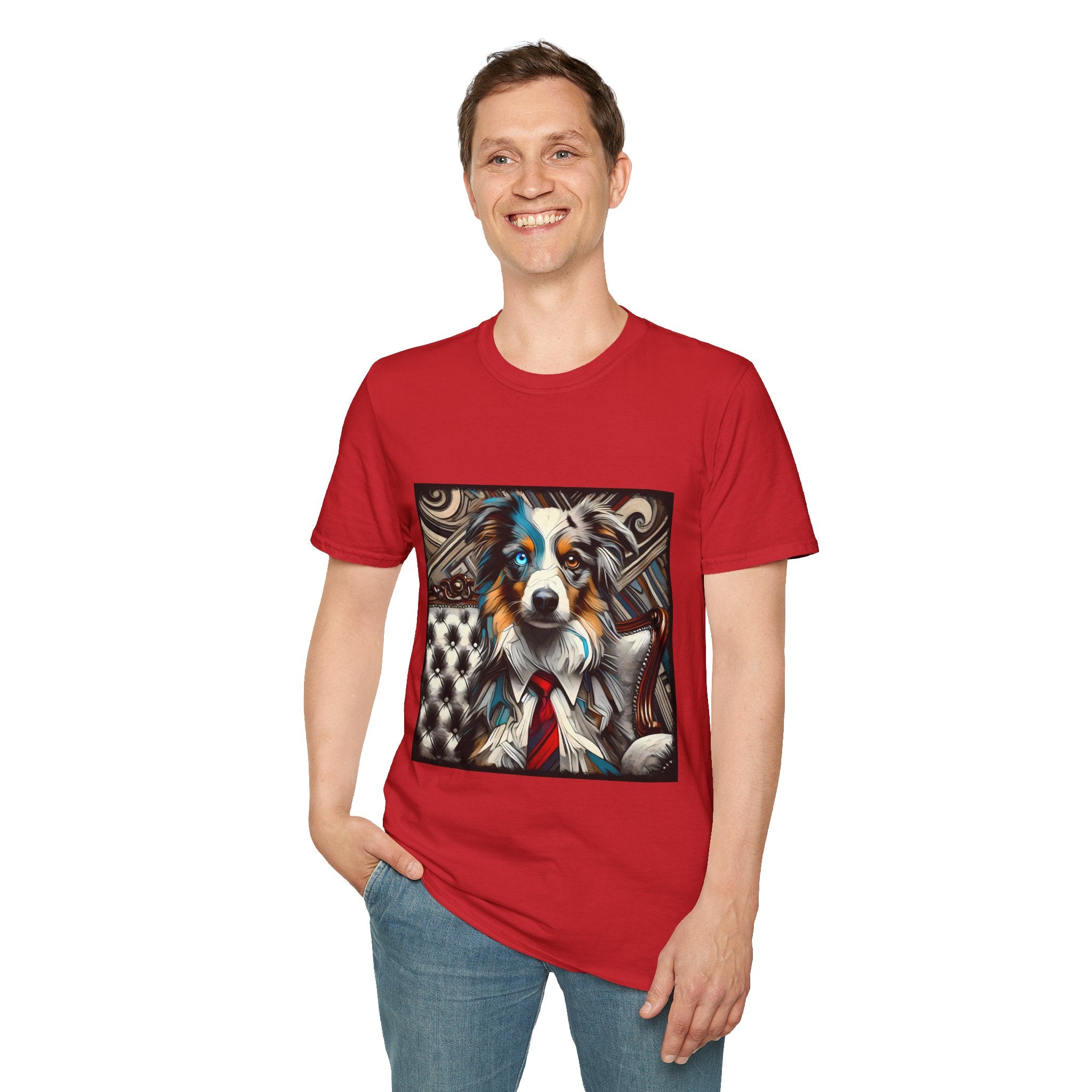 Miniature American Shepherd Bold Gentleman |  Unisex Dog T-Shirt