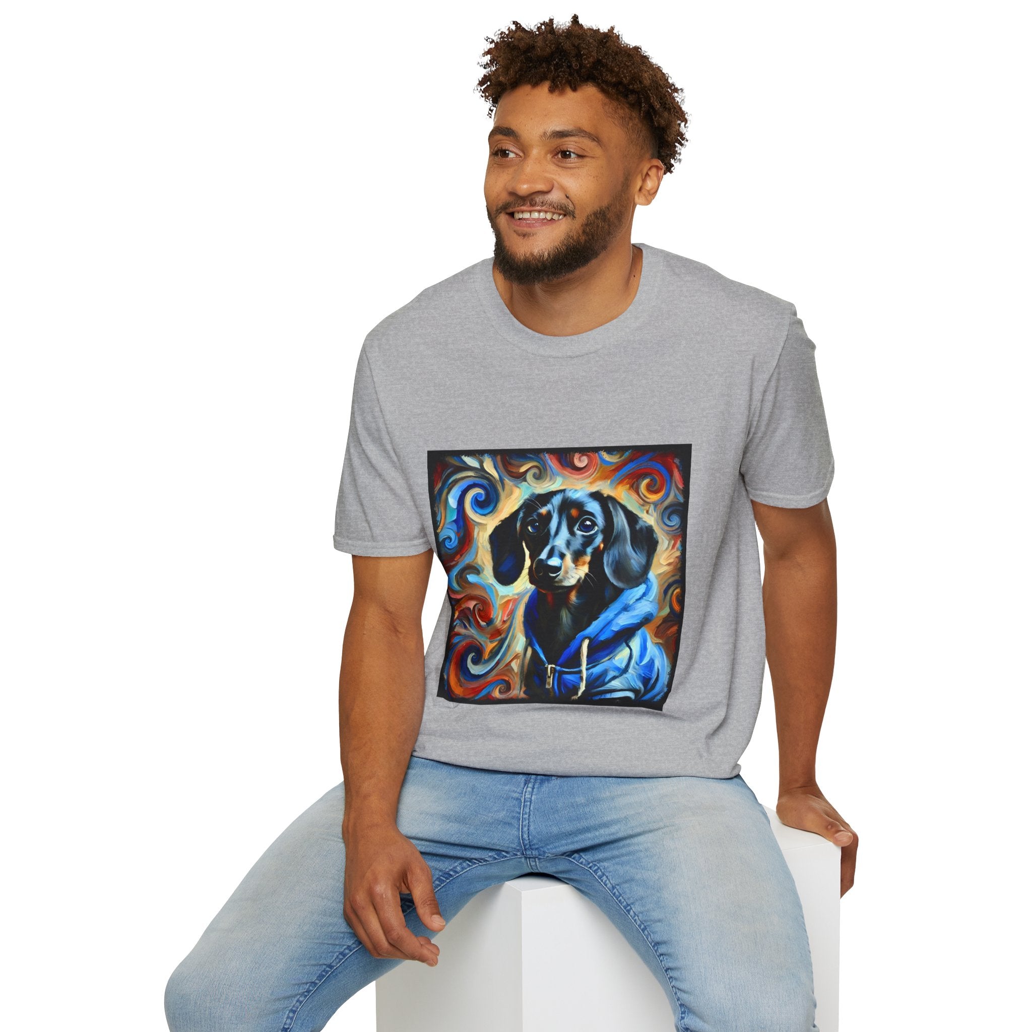 Dachshund Urban Edge Swirl | Unisex Dog T-Shirt