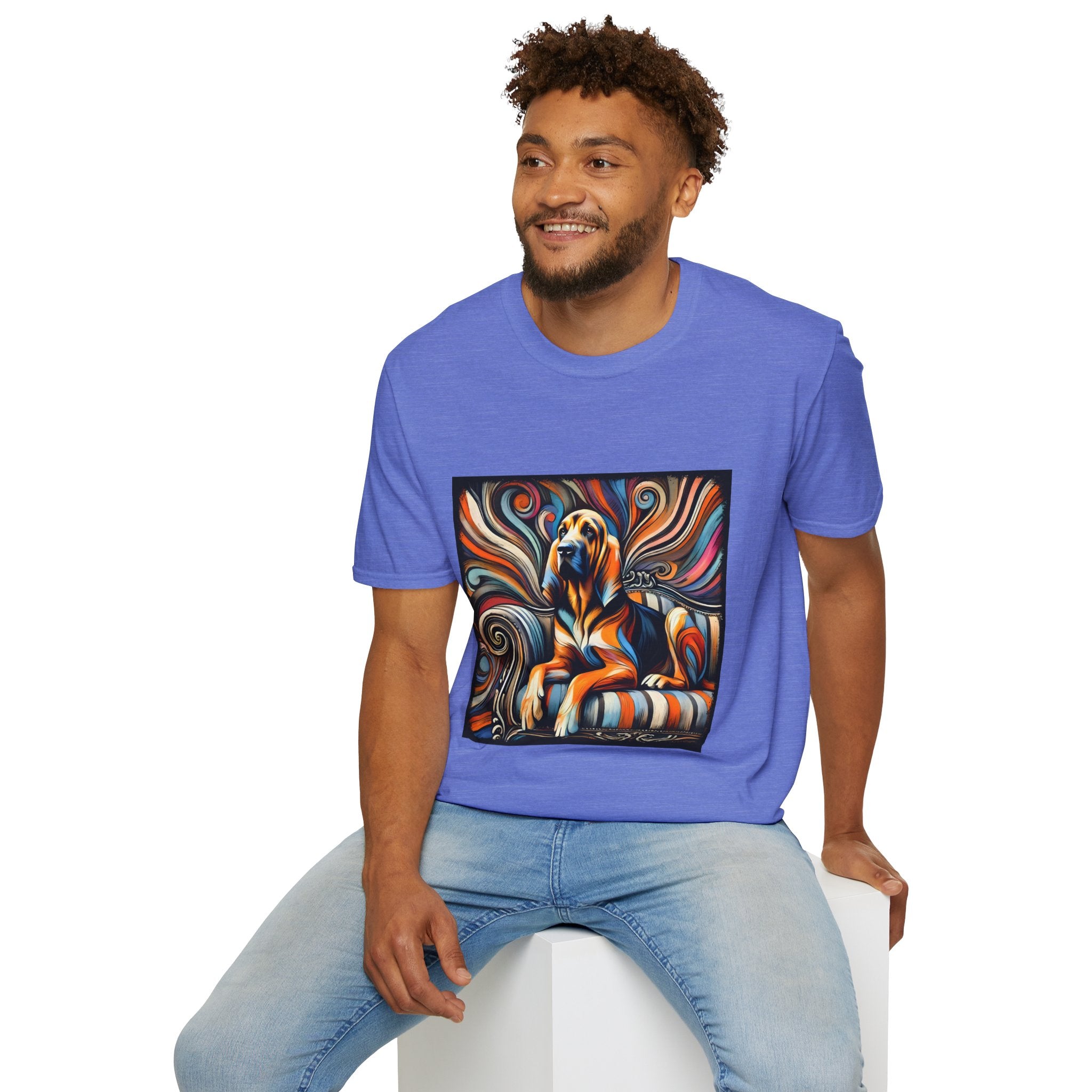 Bloodhound Fancy Swirl | Unisex Dog T-Shirt