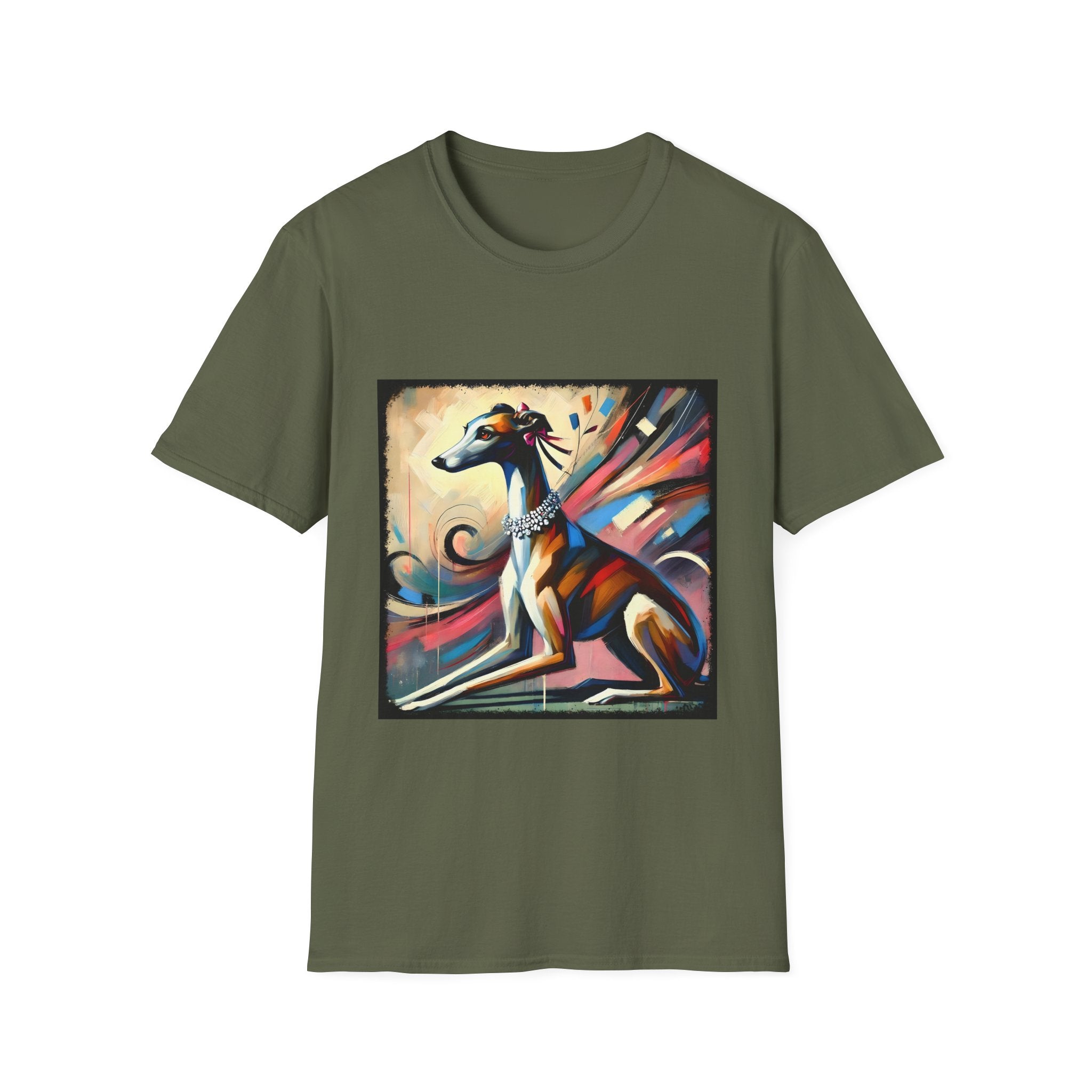 Greyhound Bold Pastel Classic  | Unisex Dog T-Shirt