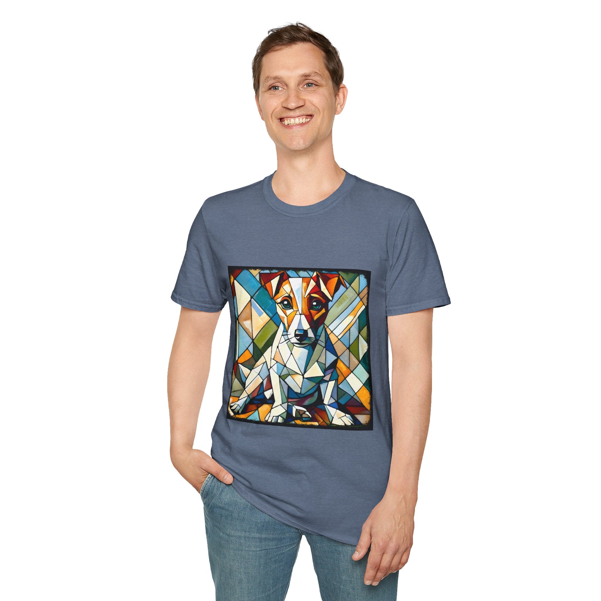Jack Russell Terrier Bold Geometric | Unisex Dog T-Shirt