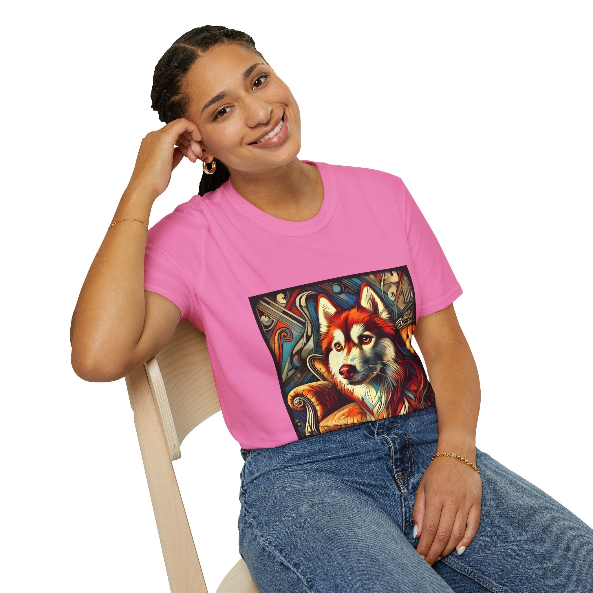 Siberian Husky Red Rebel | Unisex Dog T-Shirt