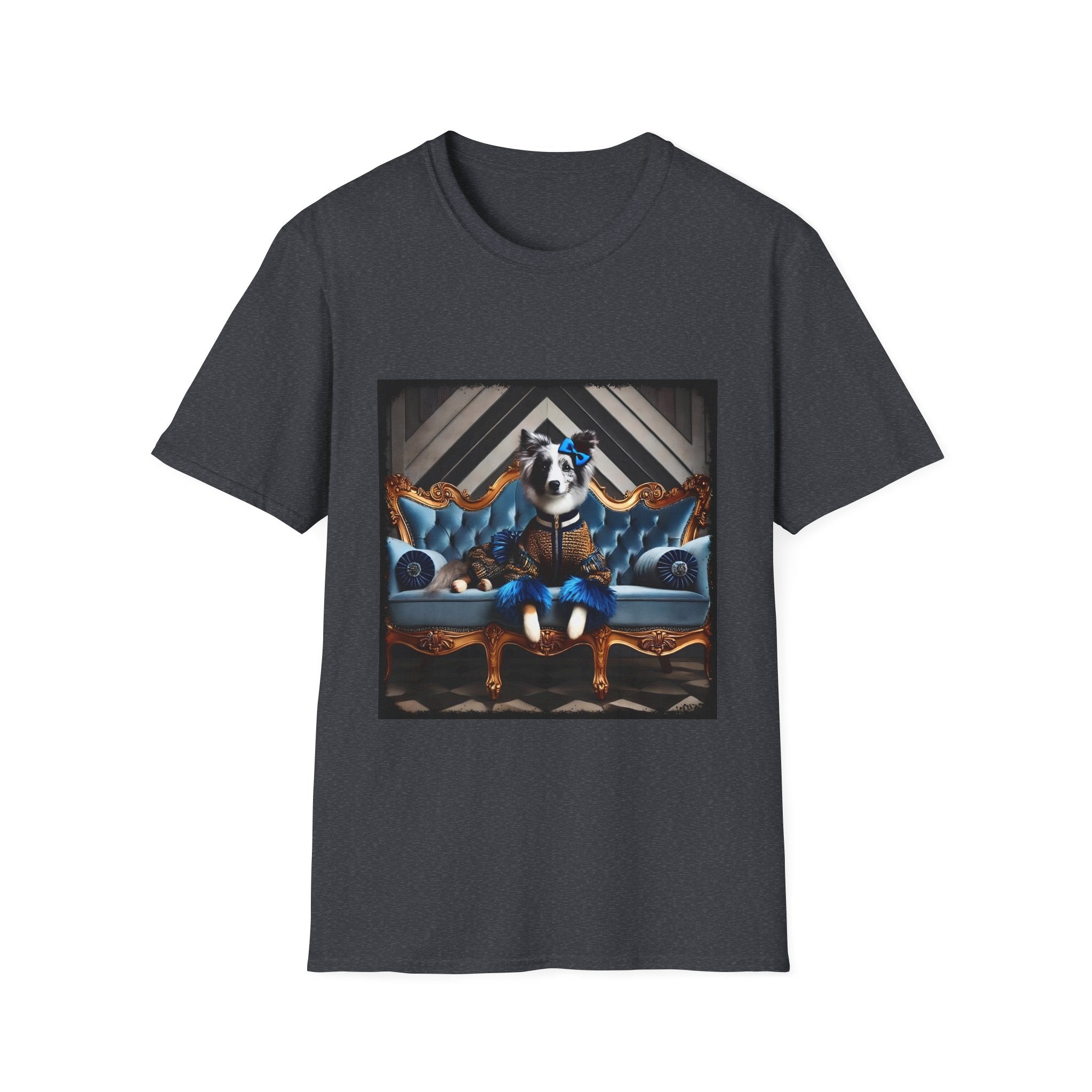 Border Collie Sapphire Chic | Unisex Dog T-Shirt