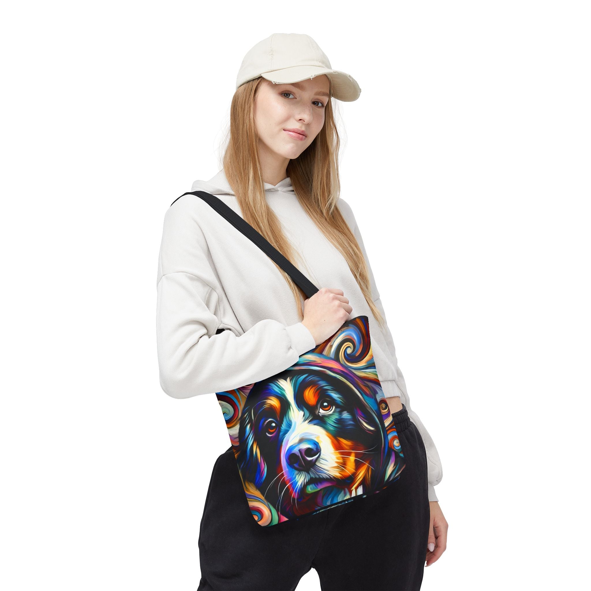 Bernese Mountain Dog Tote Bag | Relaxed Swirl Dog Lover Gift