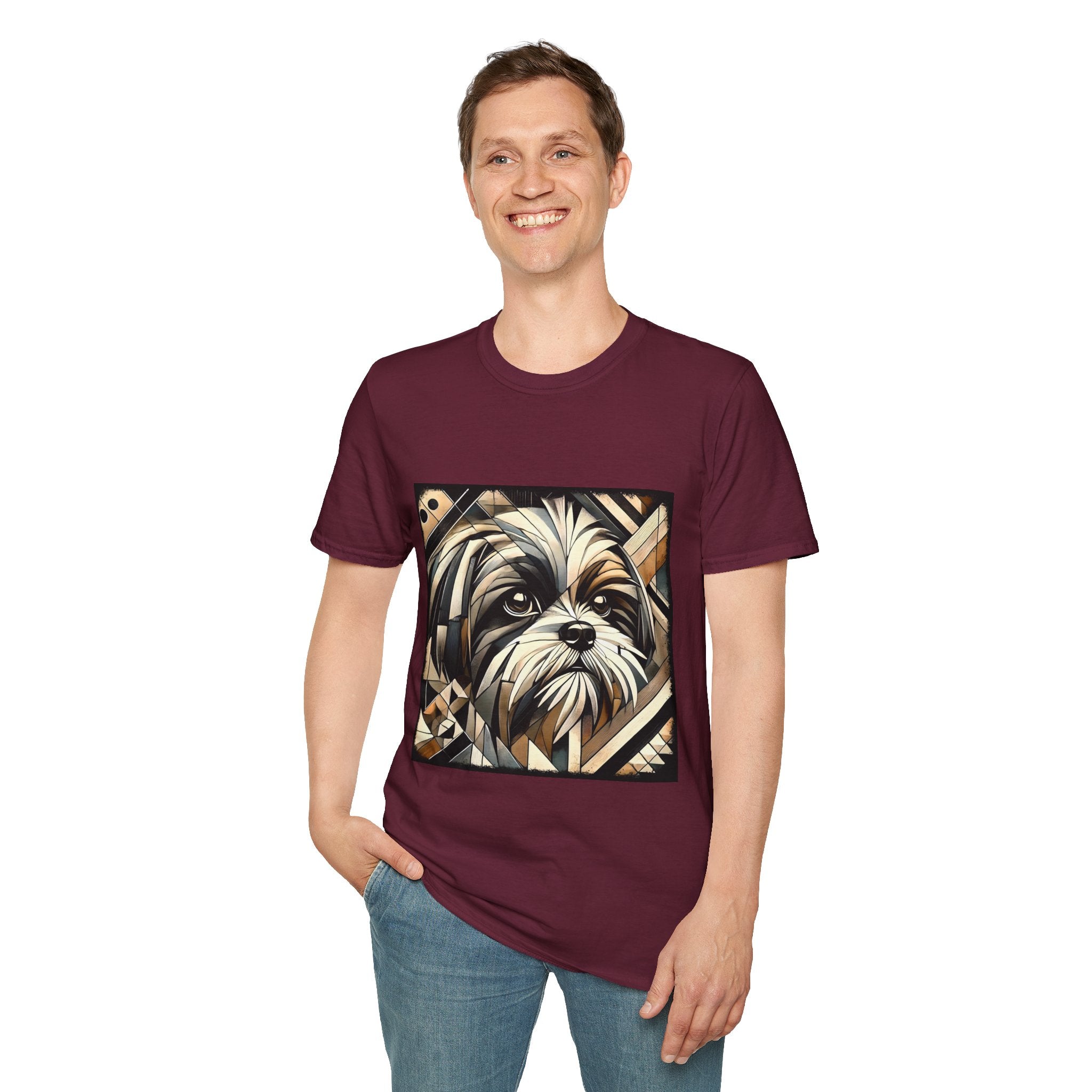 Shih Tzu Bold Geometric | Unisex Dog T-Shirt