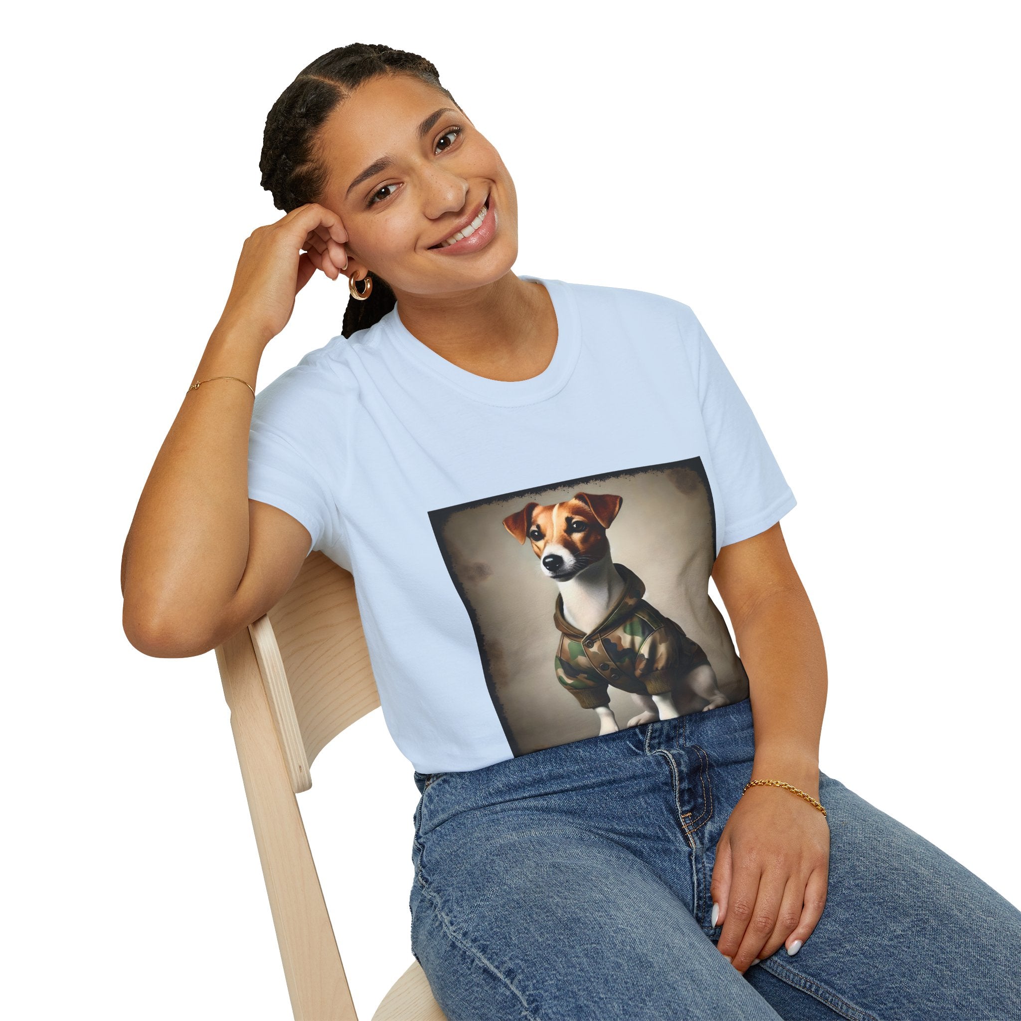 Jack Russell Terrier Camo Cutie | Unisex Dog T-Shirt