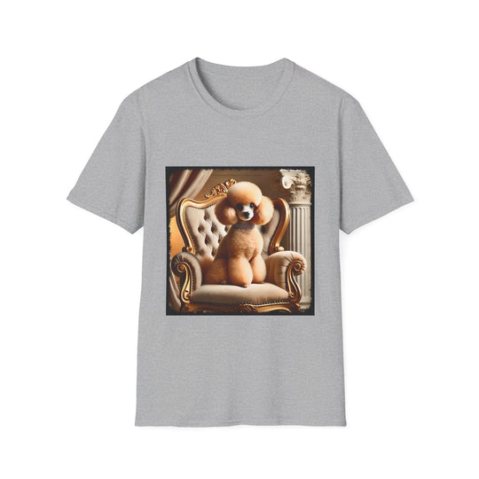 Poodle Fancy Bean design dog lover unisex t-shirt in sport grey