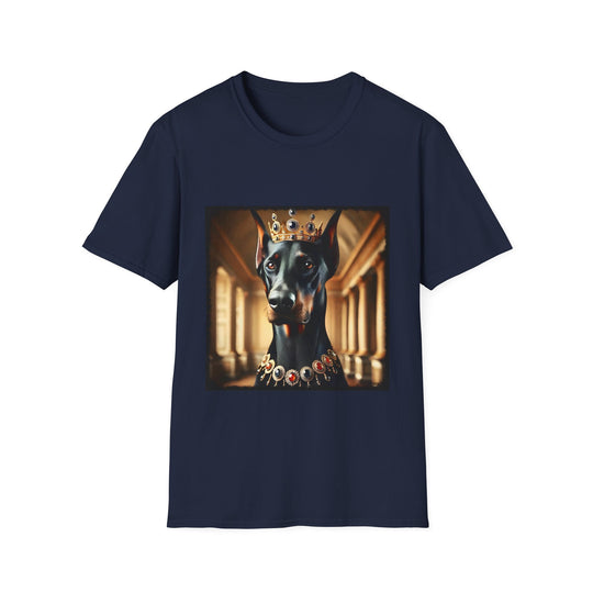 Doberman Pinscher Born Extra design dog lover unisex t-shirt in navy