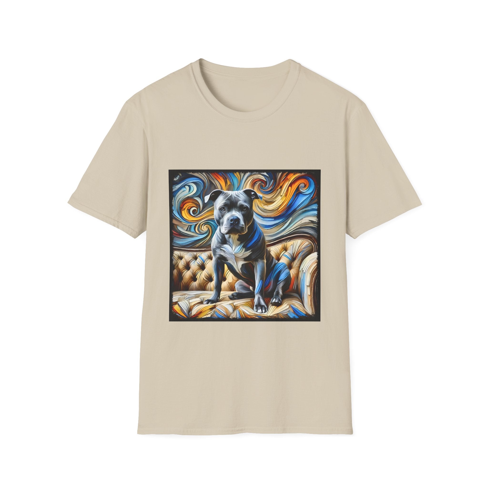 American Pit Bull Terrier Shirt | Blue Swirl Dog Lover Tee