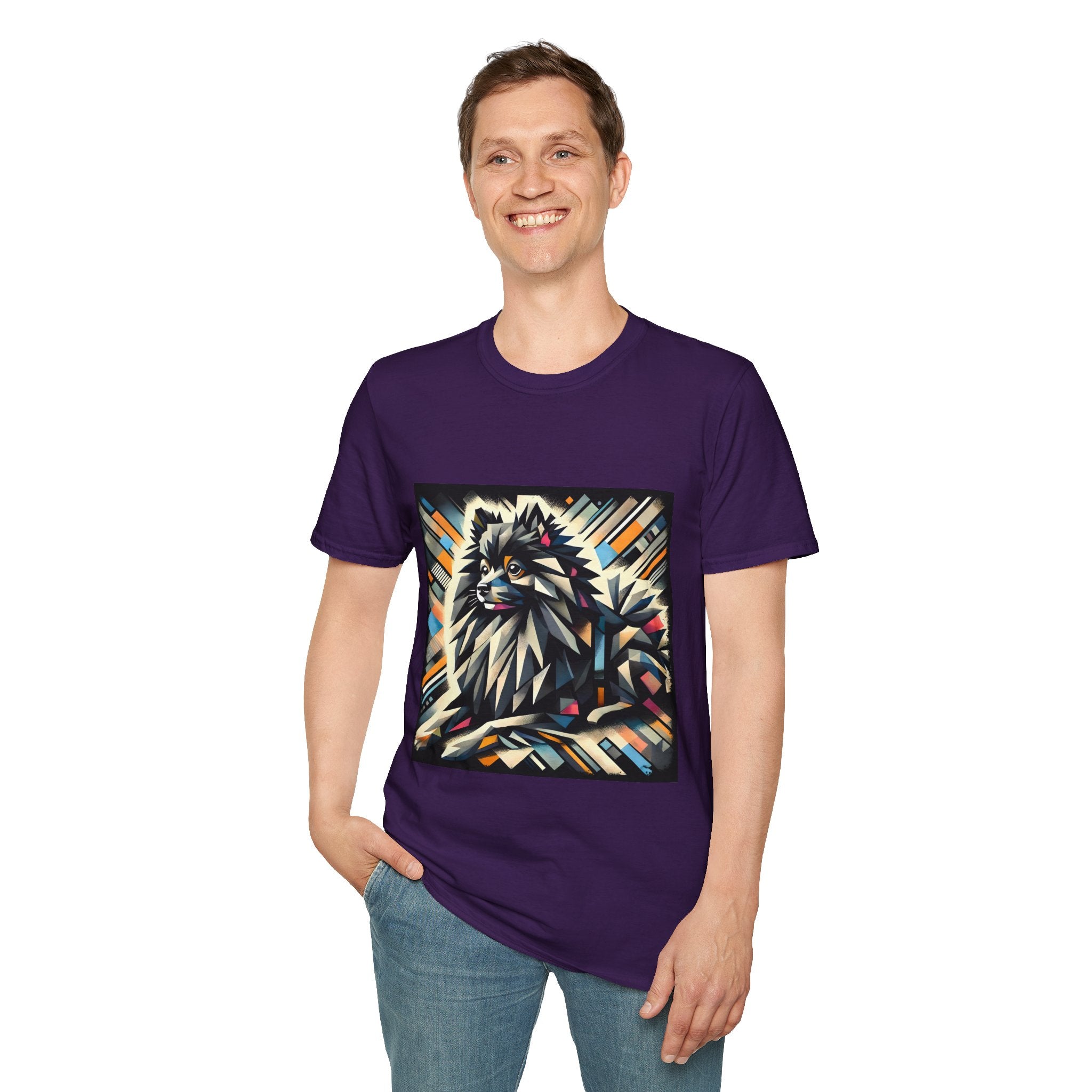 Pomeranian Bold Geometric | Unisex Dog T-Shirt