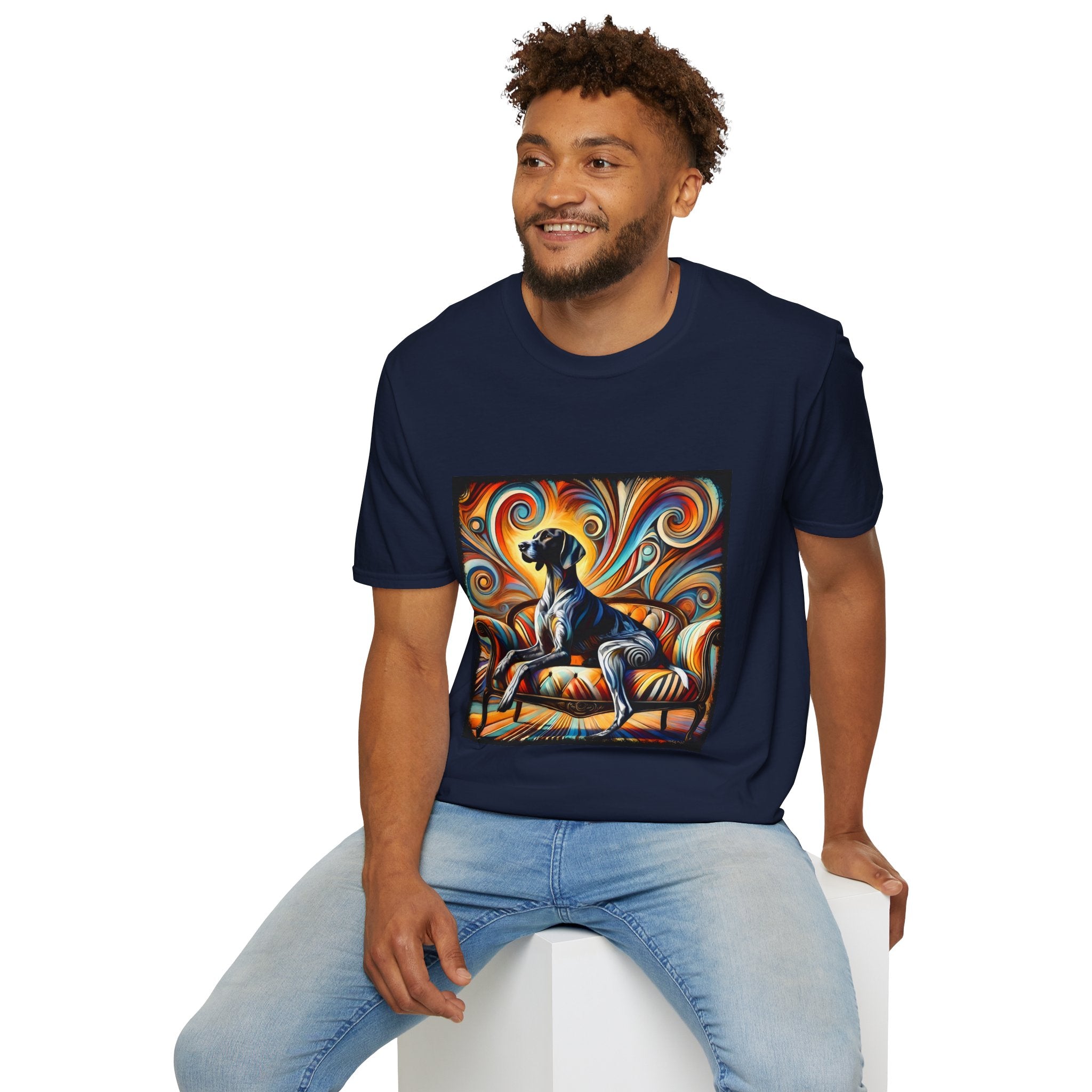 German Shorthaired Pointer Sun Swirl | Unisex Dog T-Shirt