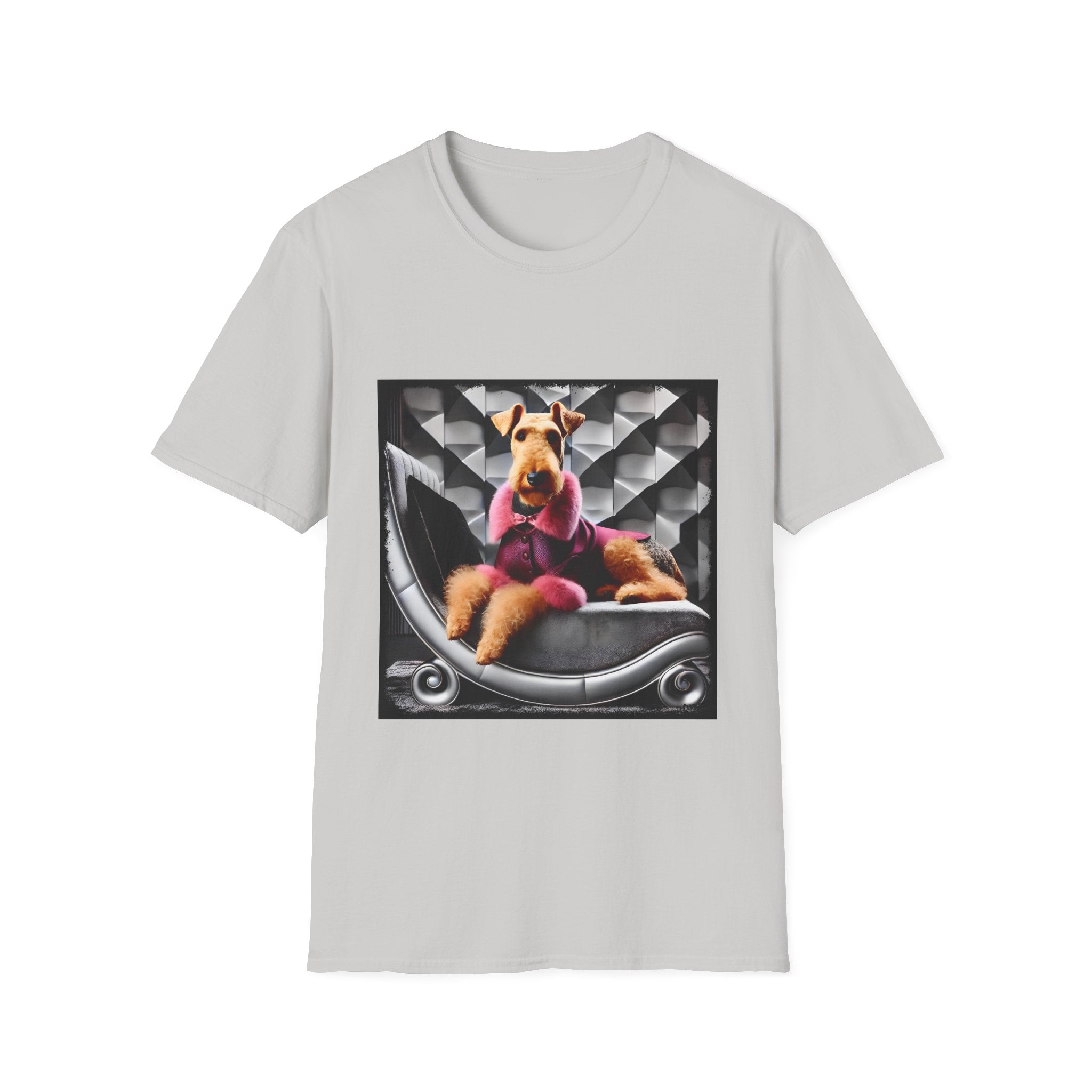 Airedale Terrier Shirt | Pink Star Dog Lover Tee
