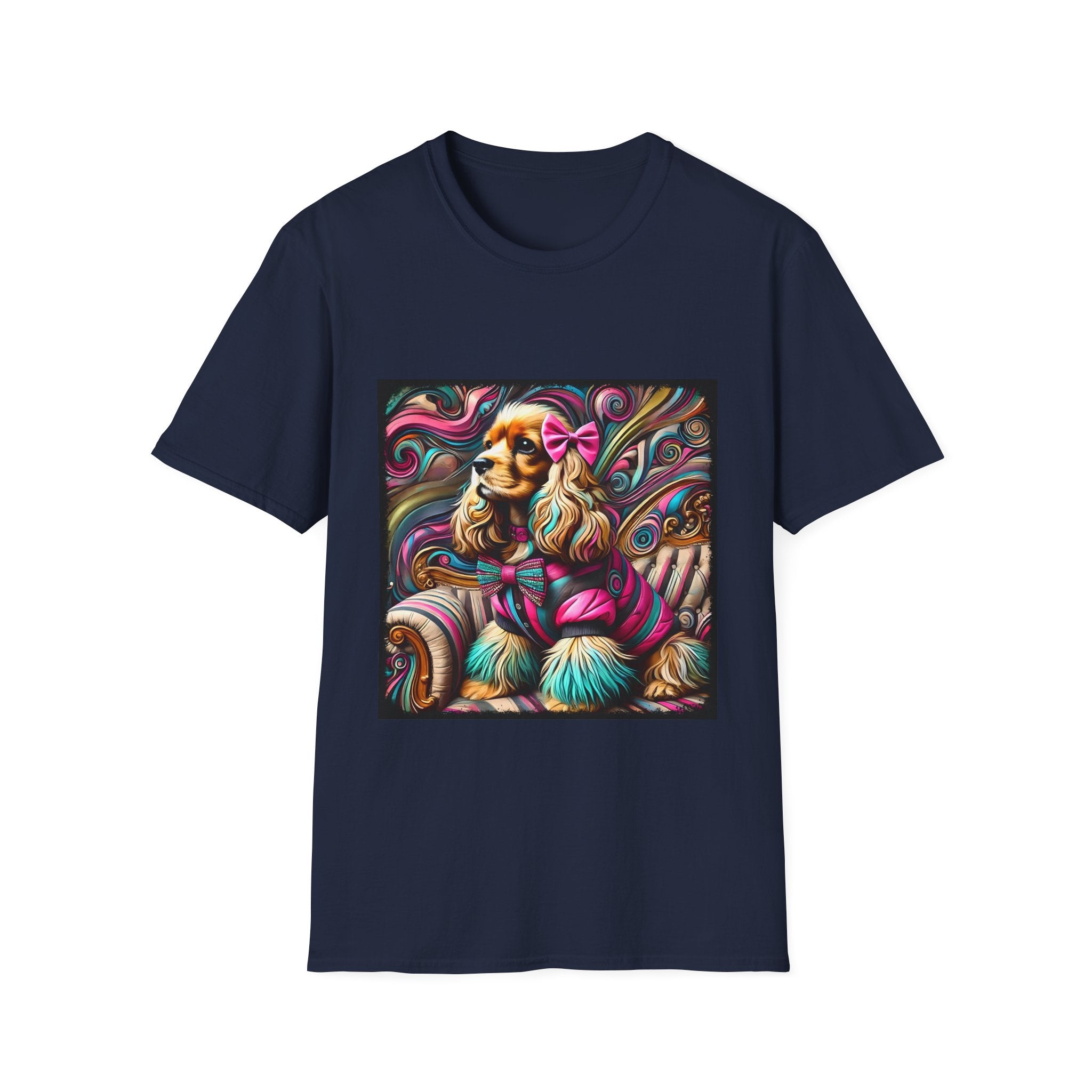 Cocker Spaniel Pink Rocker | Unisex Dog T-Shirt