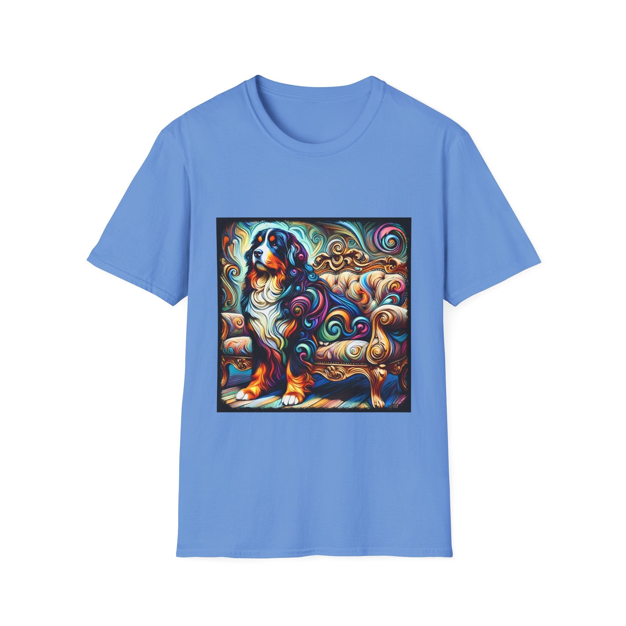 Bernese Mountain Dog Majestic Swirl | Unisex Dog T-Shirt