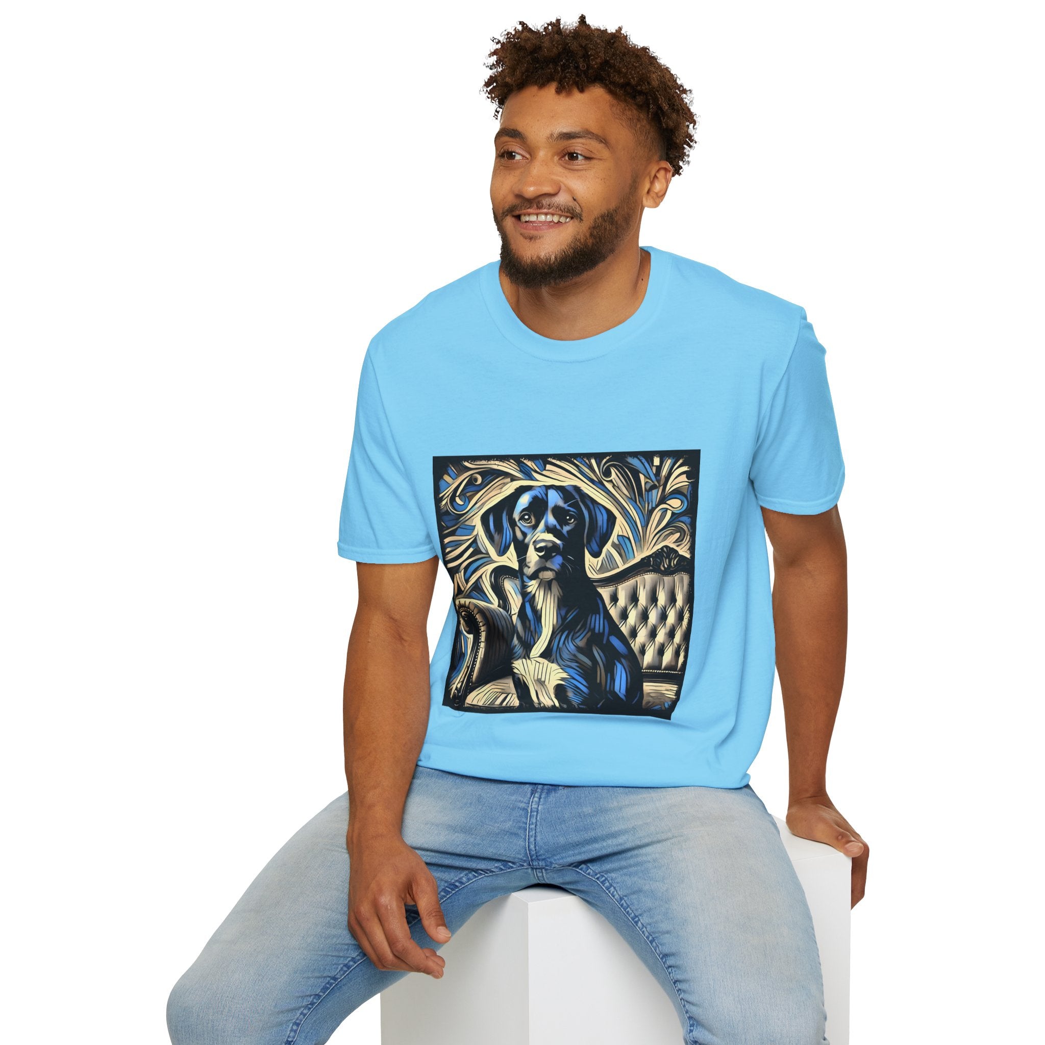 Labrador Retriever Blue Swirl | Unisex Dog T-Shirt