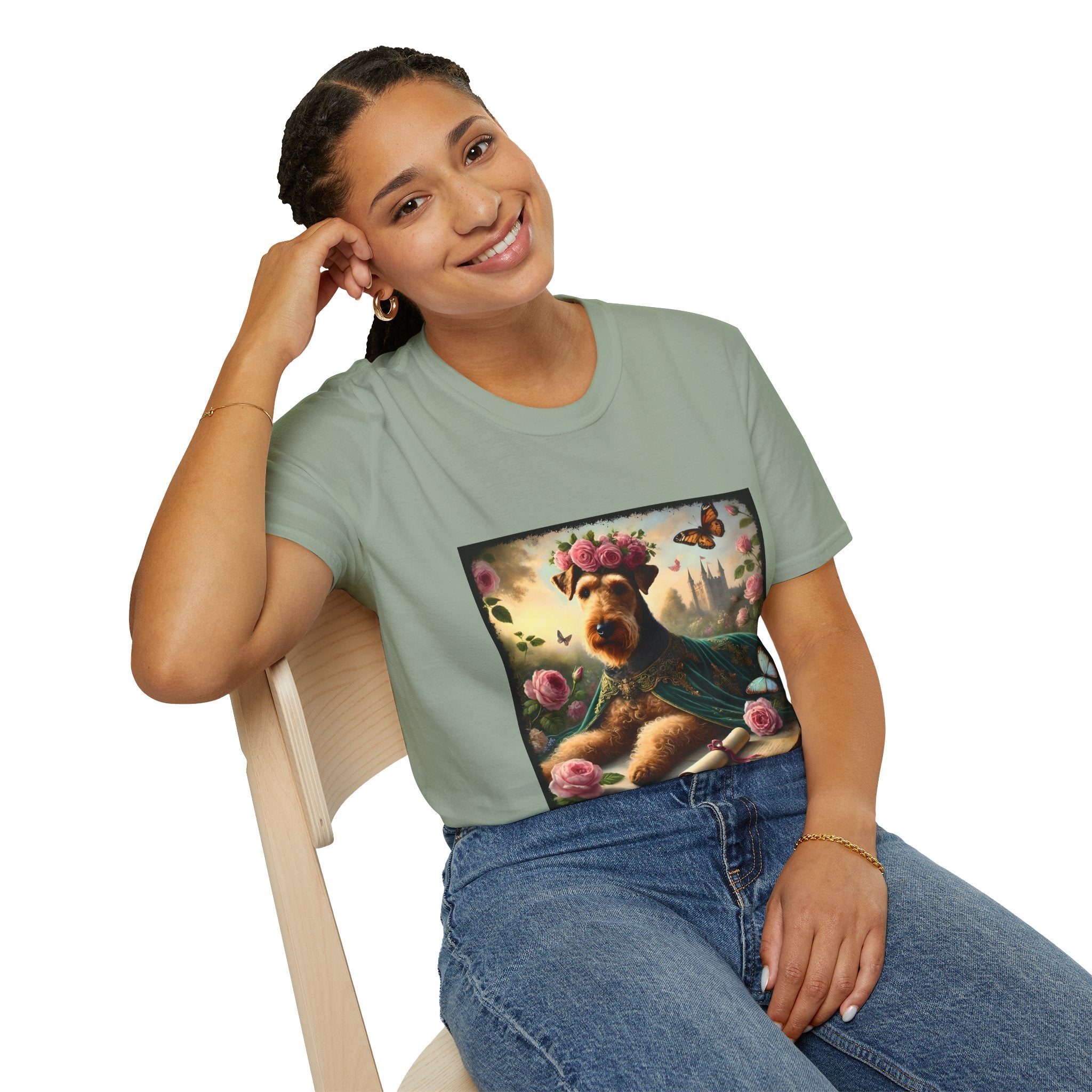 Airedale Terrier Shirt | Velvet Rose Dog Lover Tee