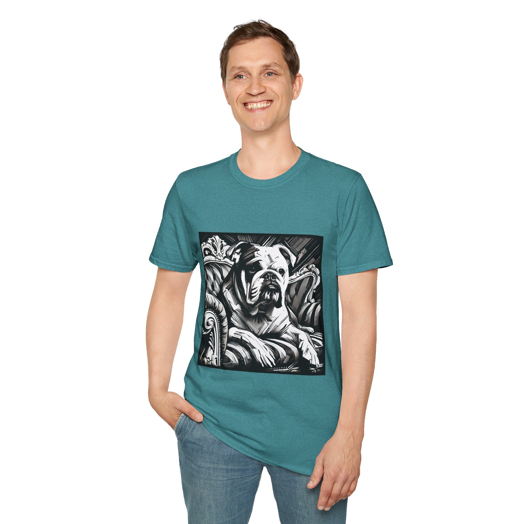 Bulldog B&W Bold | Unisex Dog T-Shirt