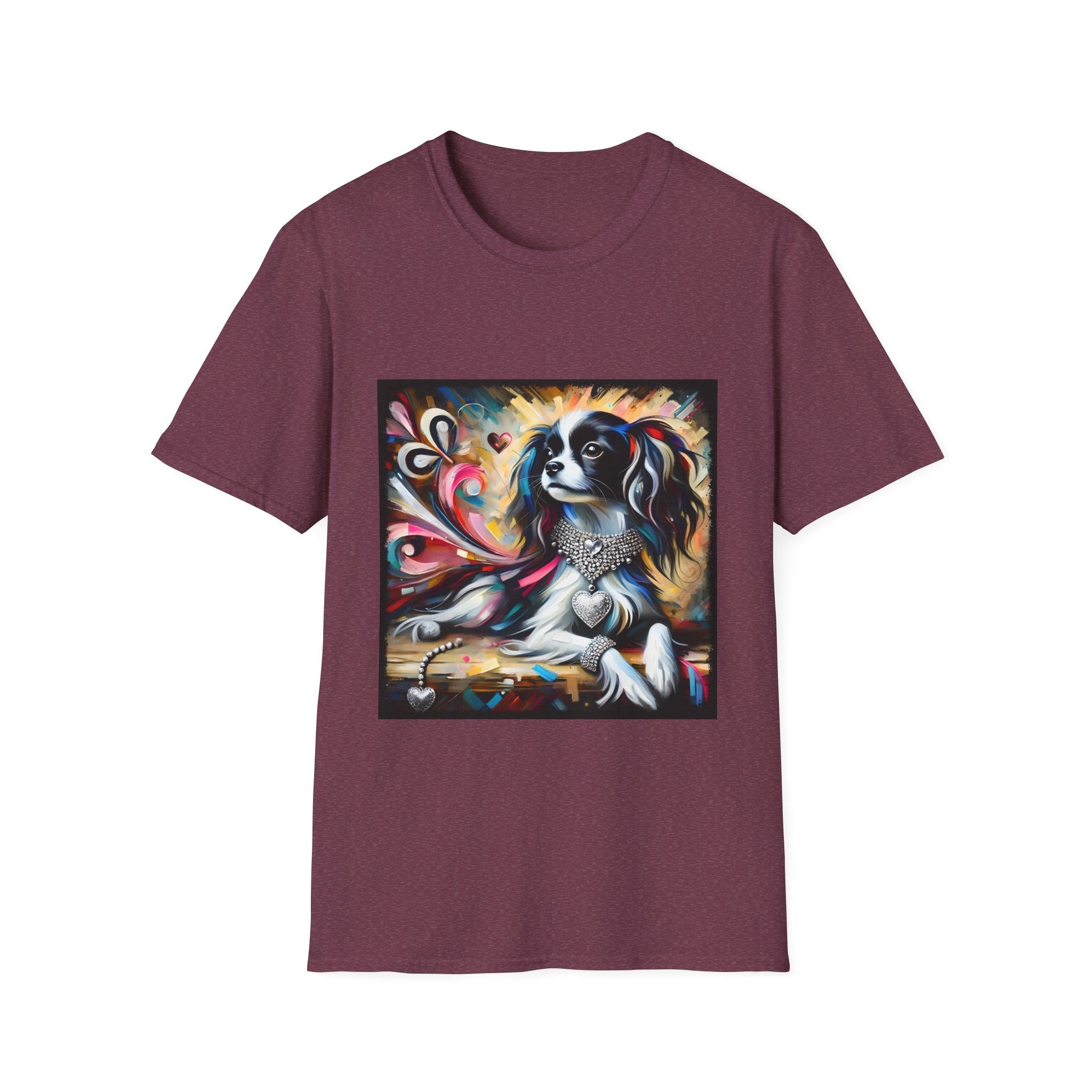 Cavalier King Charles Spaniel Diamond Heart Classic | Unisex Dog T-Shirt