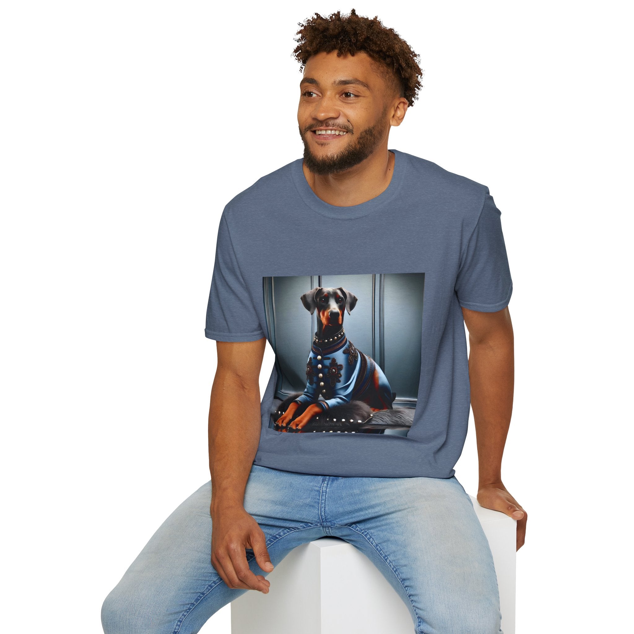 Doberman Pinscher Blue Belle | Unisex Dog T-Shirt