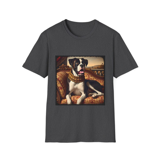 Boxer Royalty design dog lover unisex t-shirt in dark heather