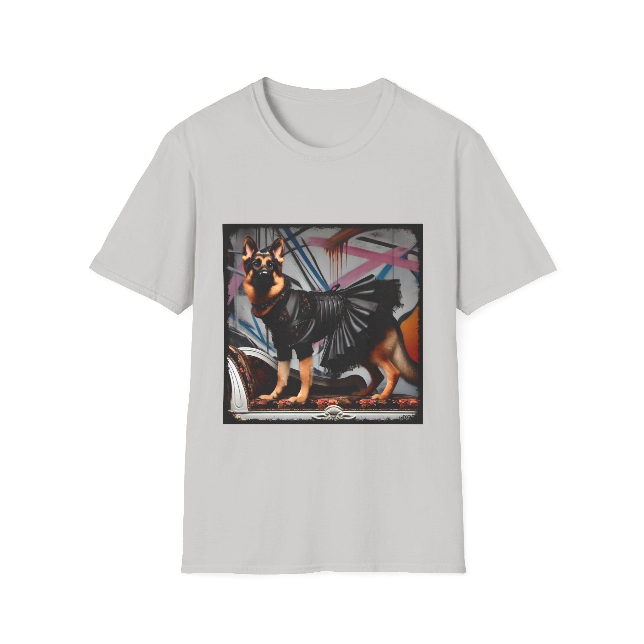 German Shepherd Leather Rebel | Unisex Dog T-Shirt