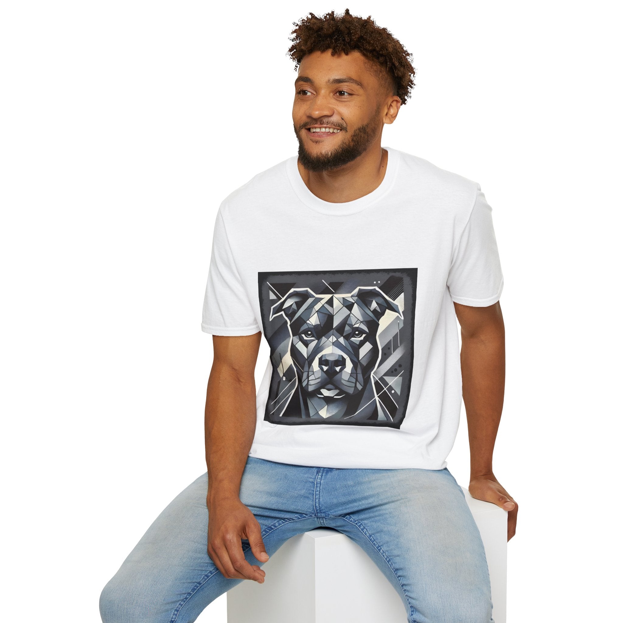 American Pit Bull Terrier Shirt | Geometric Dog Lover Tee