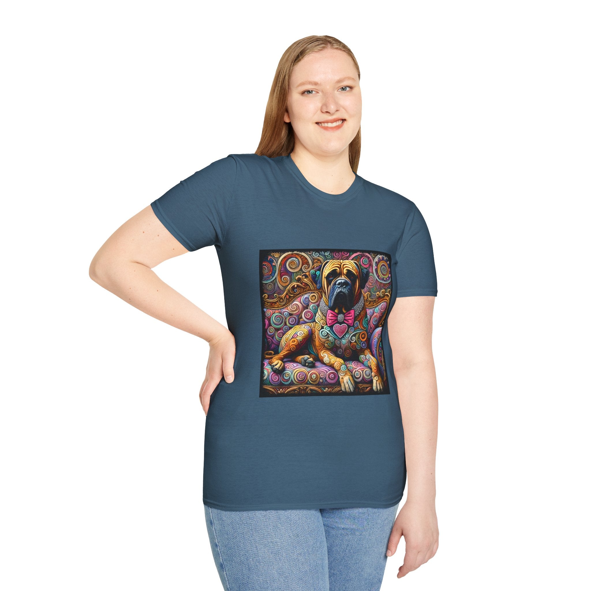 Bullmastiff Love Swirl | Unisex Dog T-Shirt