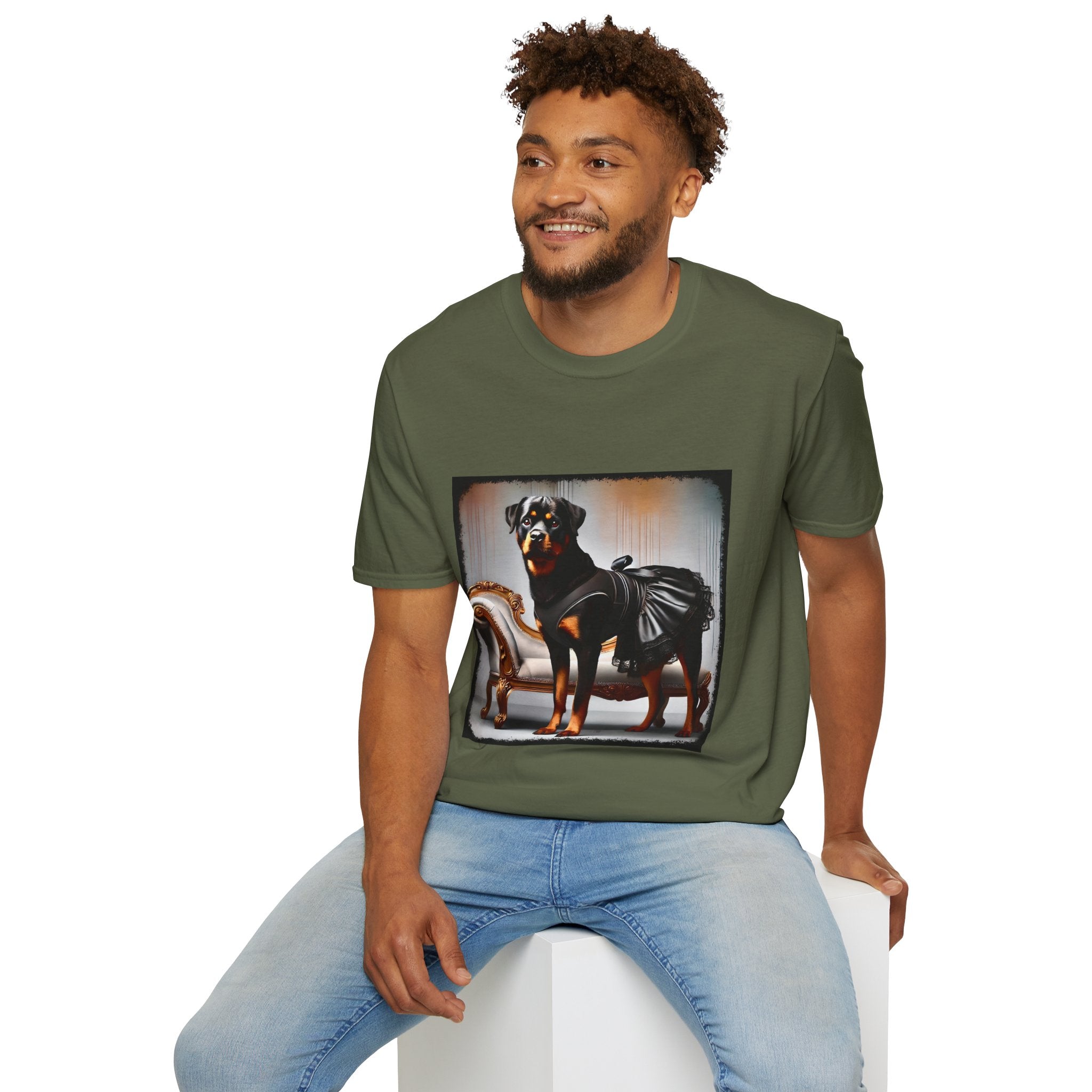 Rottweiler Leather & Lace | Unisex Dog T-Shirt